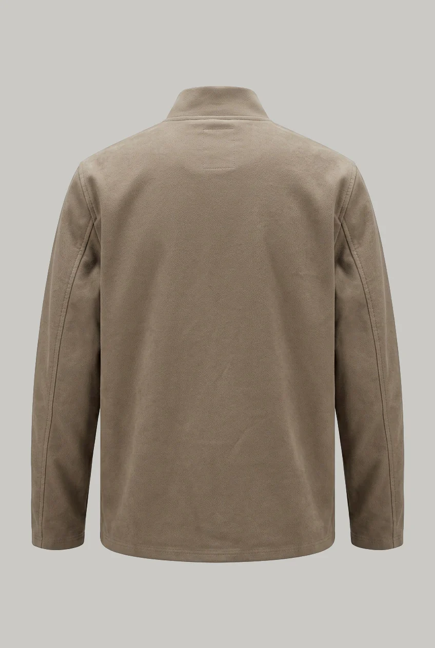 Aldgate Baseball Shacket - Mushroom Moleskin - Image 2