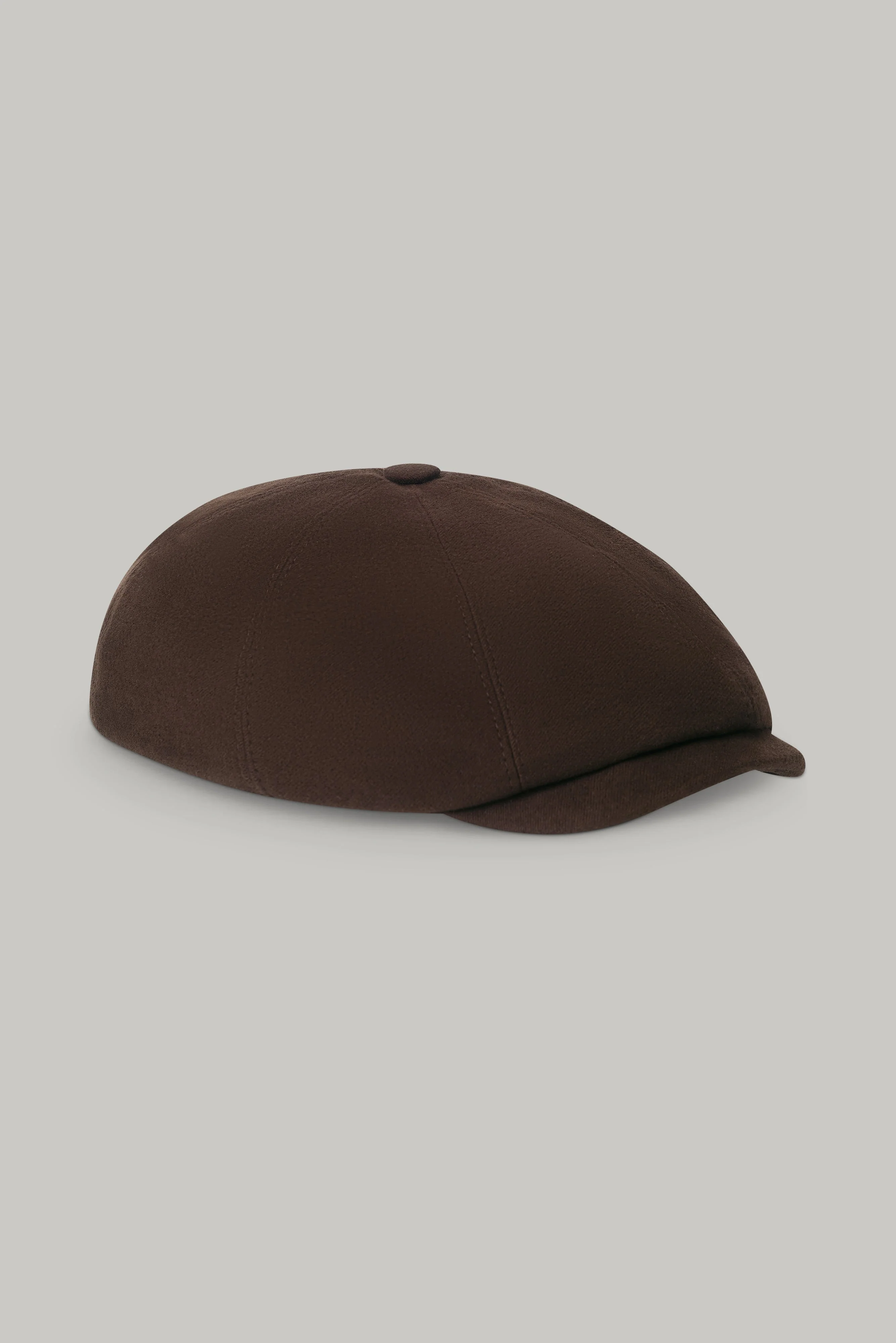 Baker Boy Hat - Chocolate Moleskin - Image 4