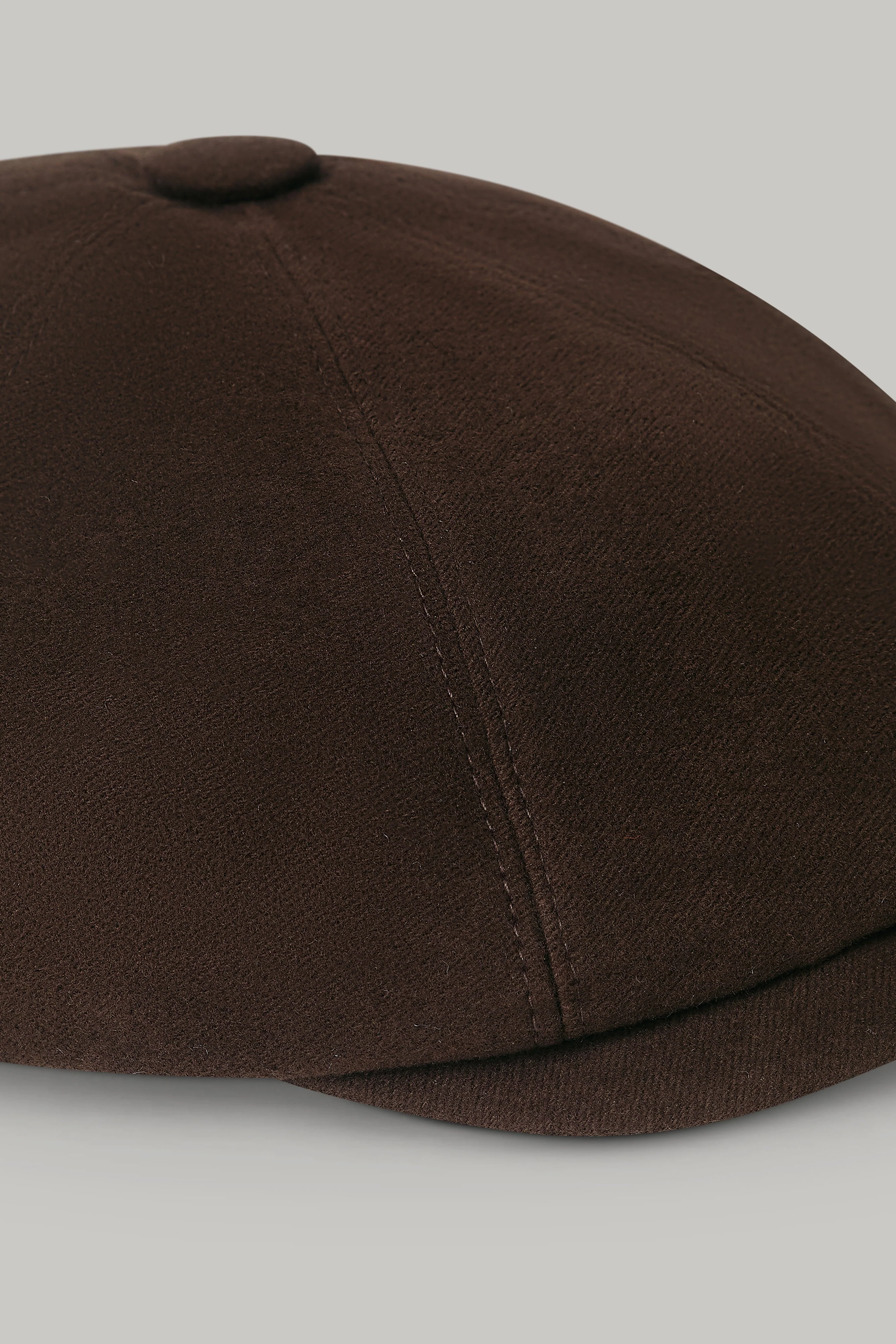 Baker Boy Hat - Chocolate Moleskin - Image 6