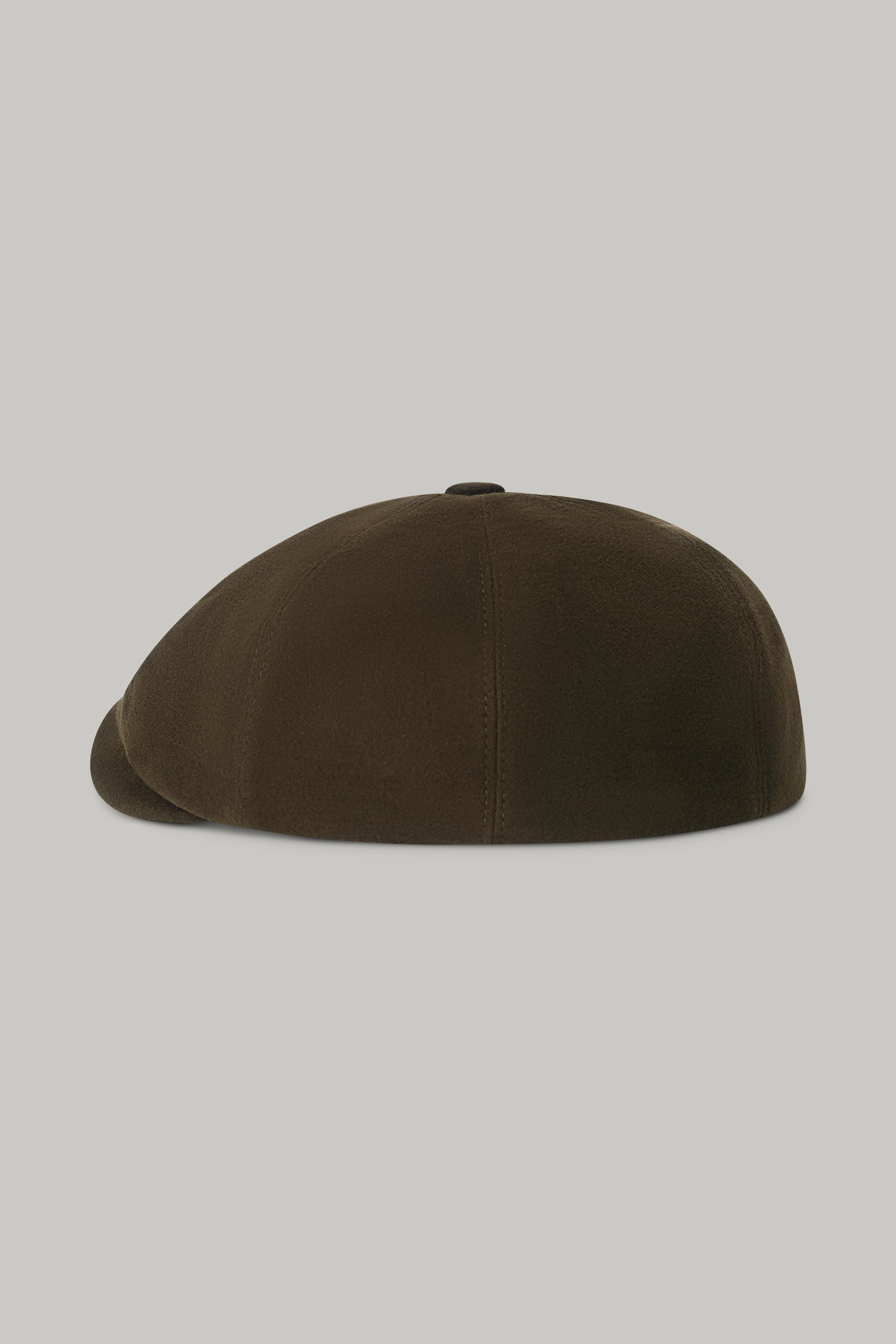 Baker Boy Hat - Olive Moleskin - Image 4