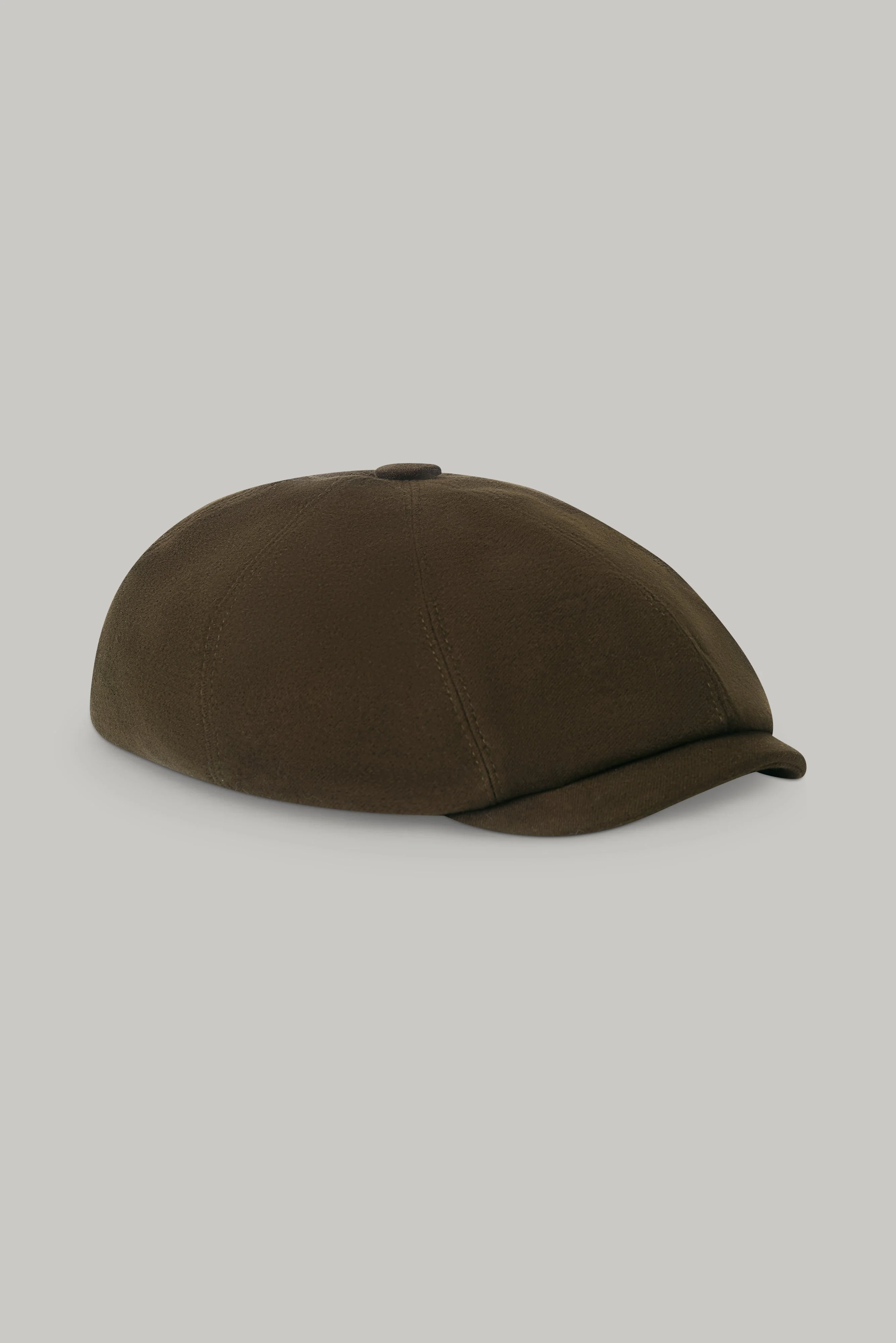 Baker Boy Hat - Olive Moleskin - Image 6