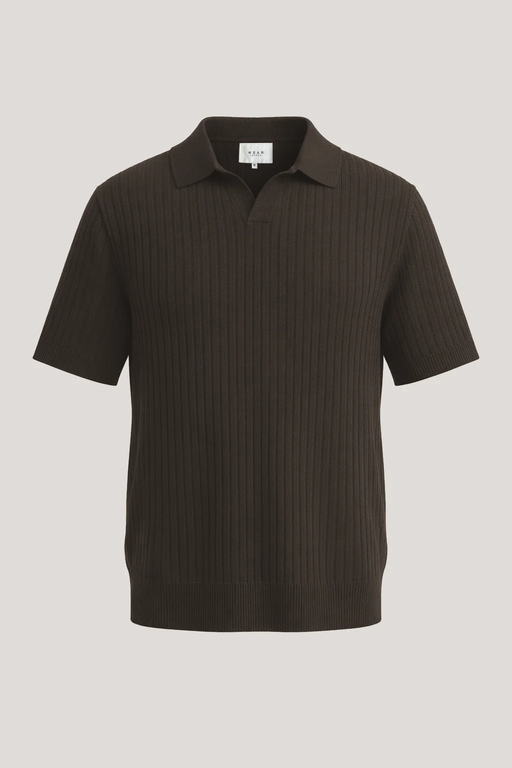 Barbican - V Neck Jacquard - Chocolate - Image 3