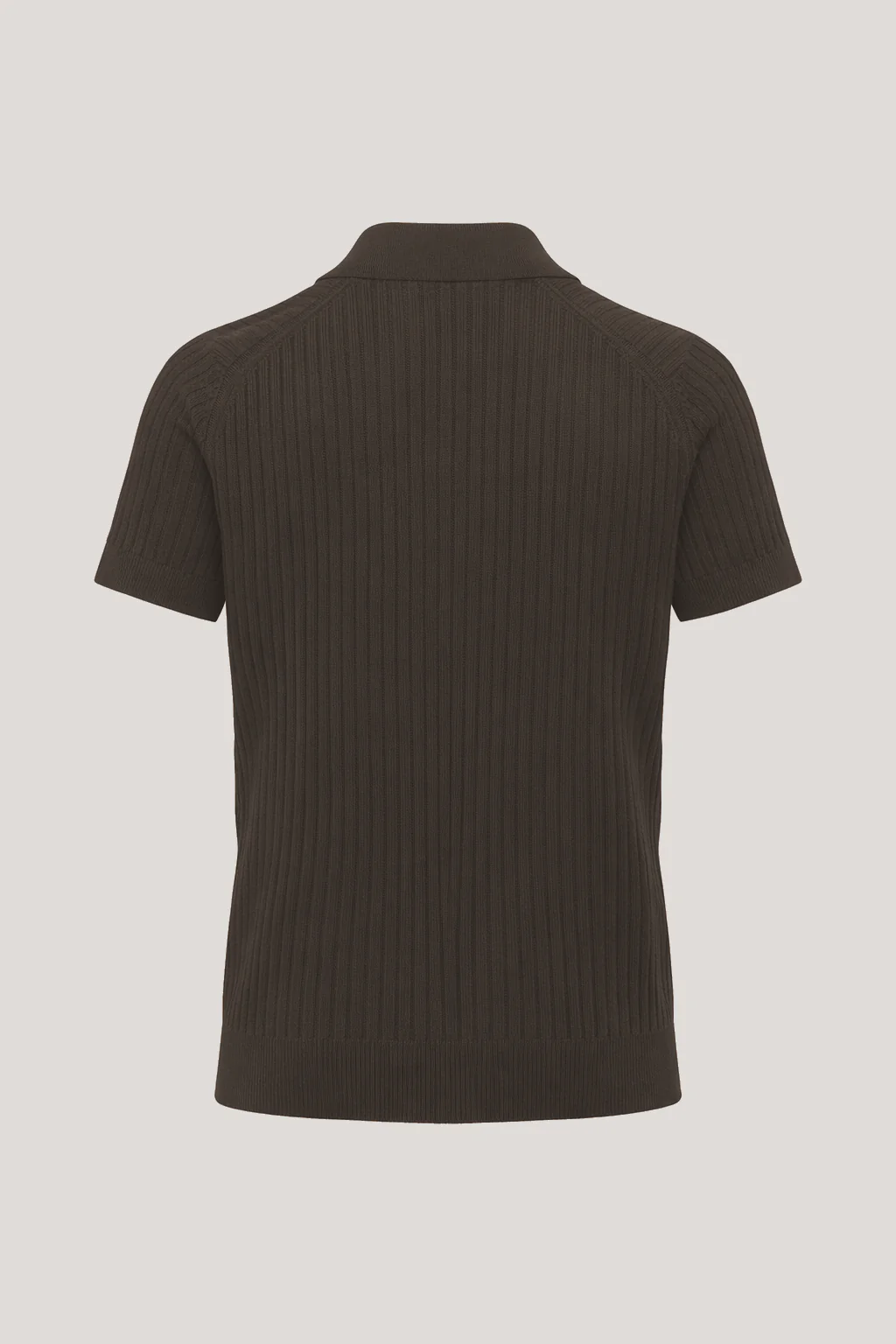 Barbican - V Neck Jacquard - Chocolate - Image 7