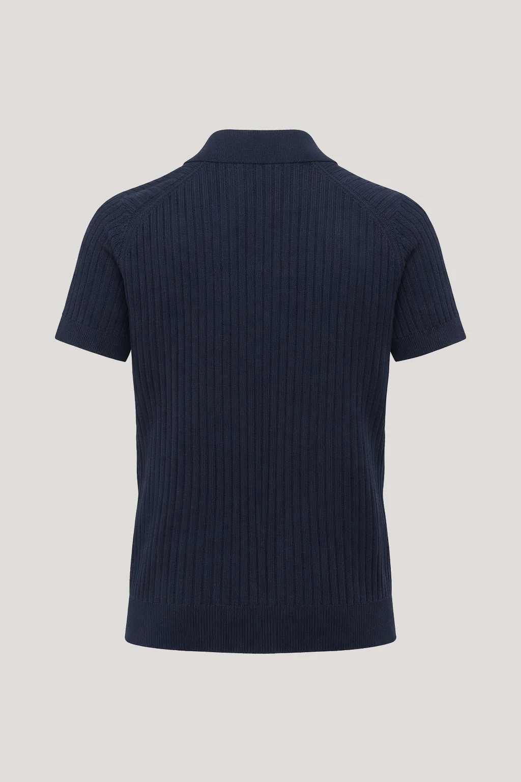 Barbican - V Neck Jacquard - Navy - Image 8