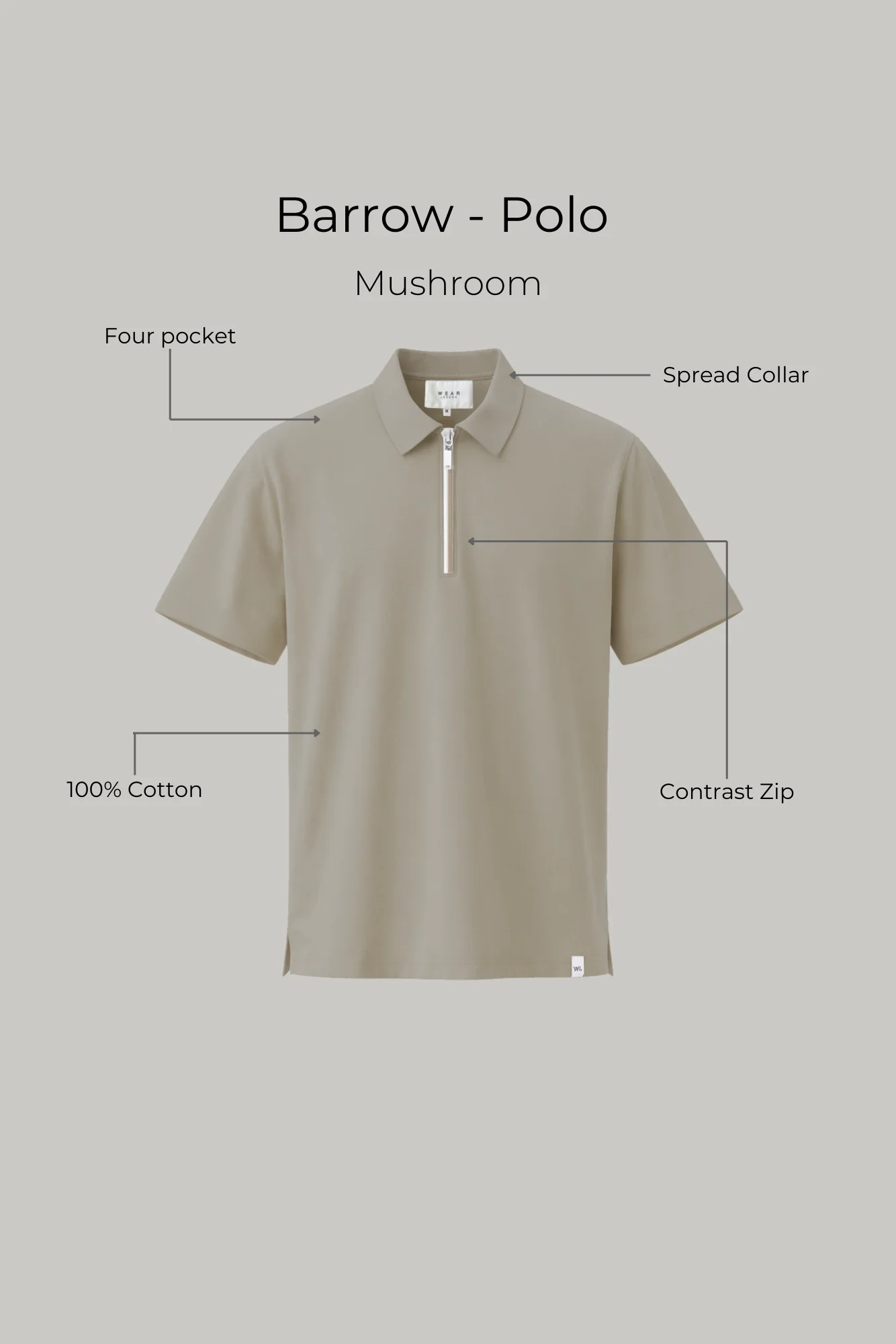 Barrow - Polo - Mushroom - Image 3