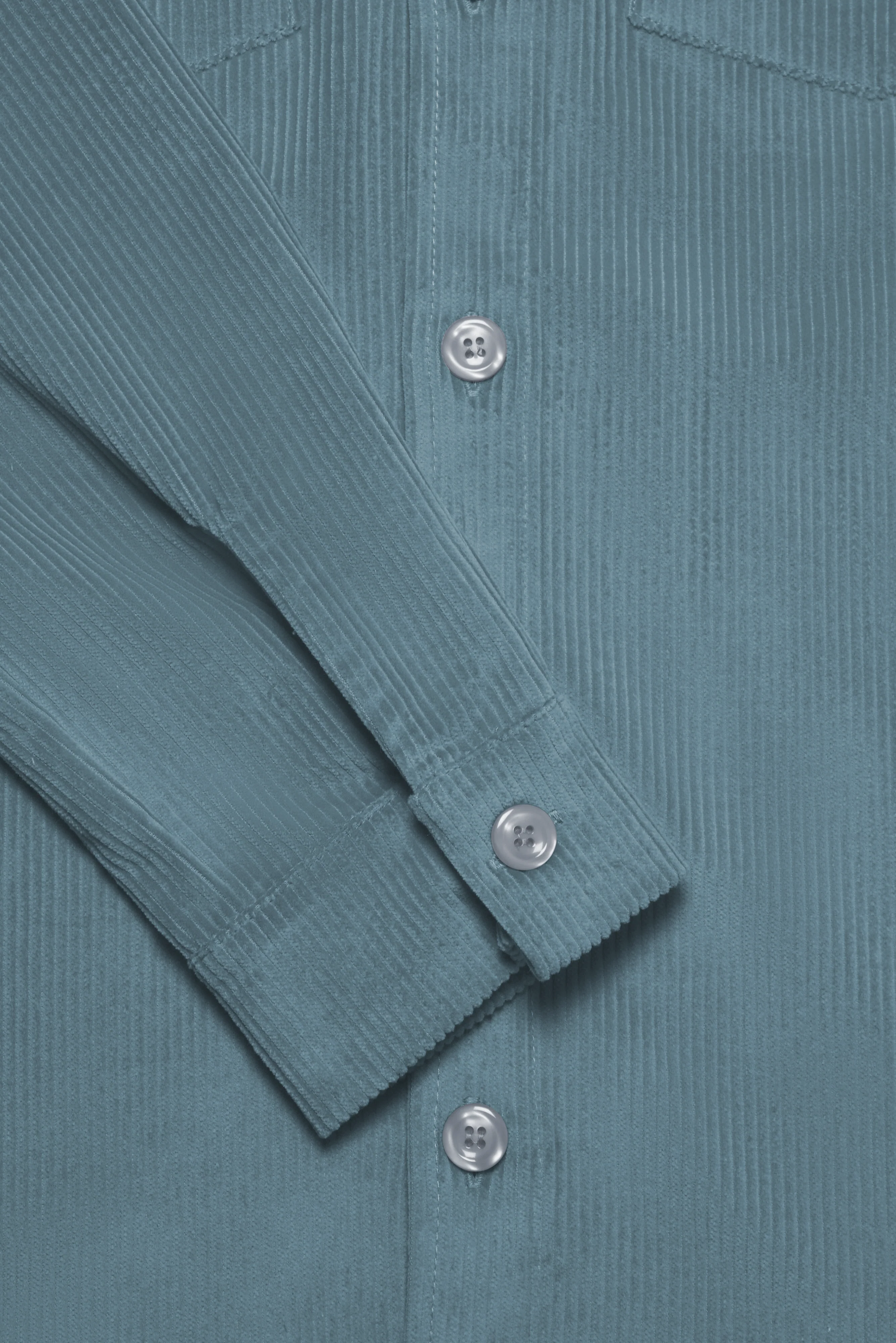 Bart Corduroy Overshirt - Blue - Image 7