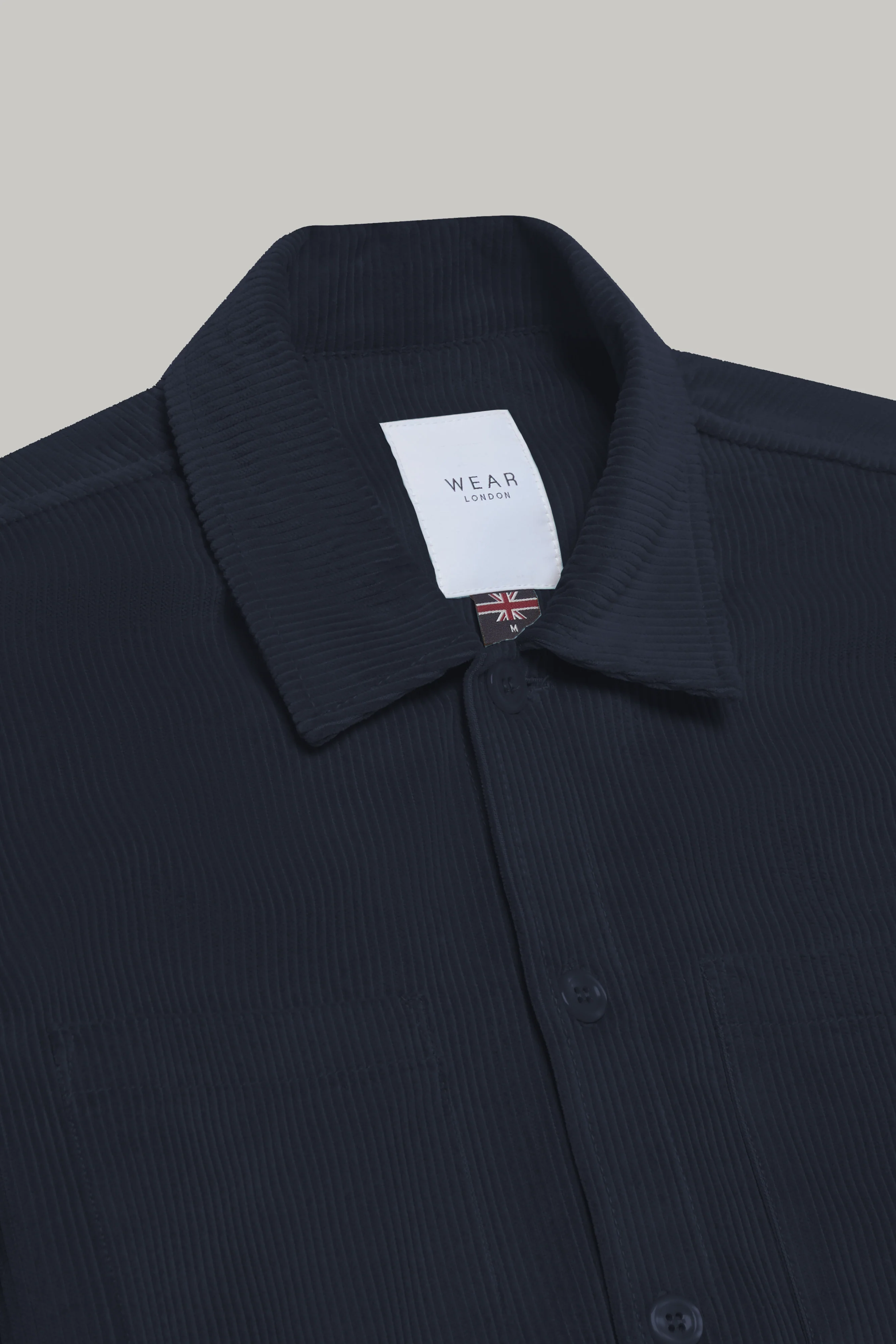 Bart Corduroy Overshirt - Dark Navy - Image 3