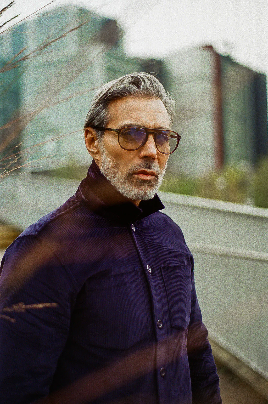 Bart Corduroy Overshirt - Dark Navy - Image 5