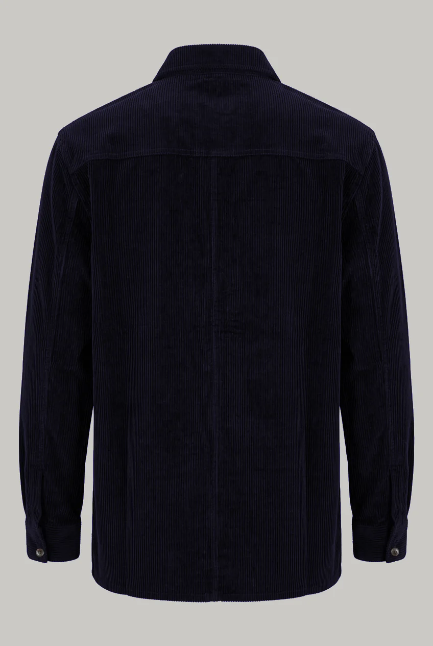 Bart Corduroy Overshirt - Dark Navy - Image 8