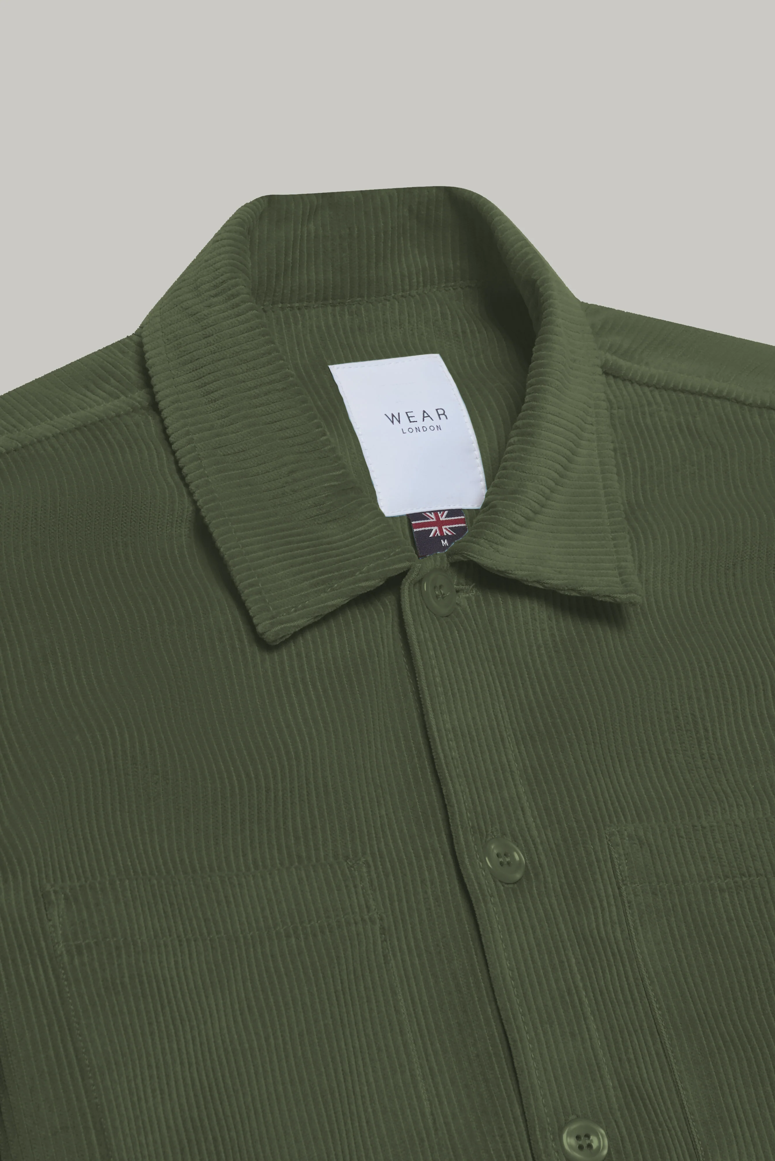 Bart Corduroy Overshirt - Olive - Image 3