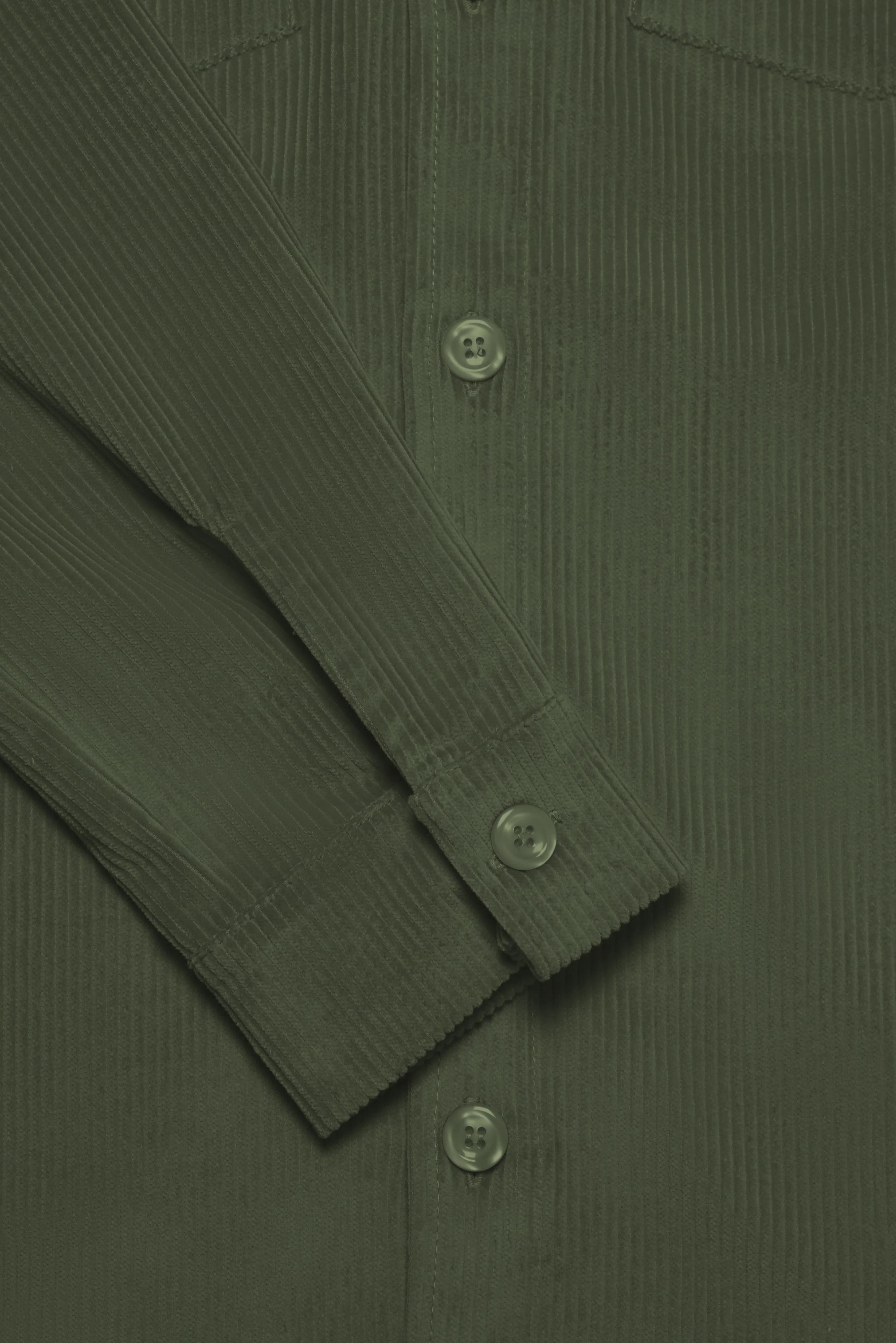 Bart Corduroy Overshirt - Olive - Image 4