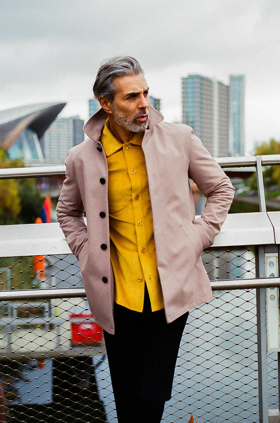 Bart Corduroy Overshirt - Gold - Image 5