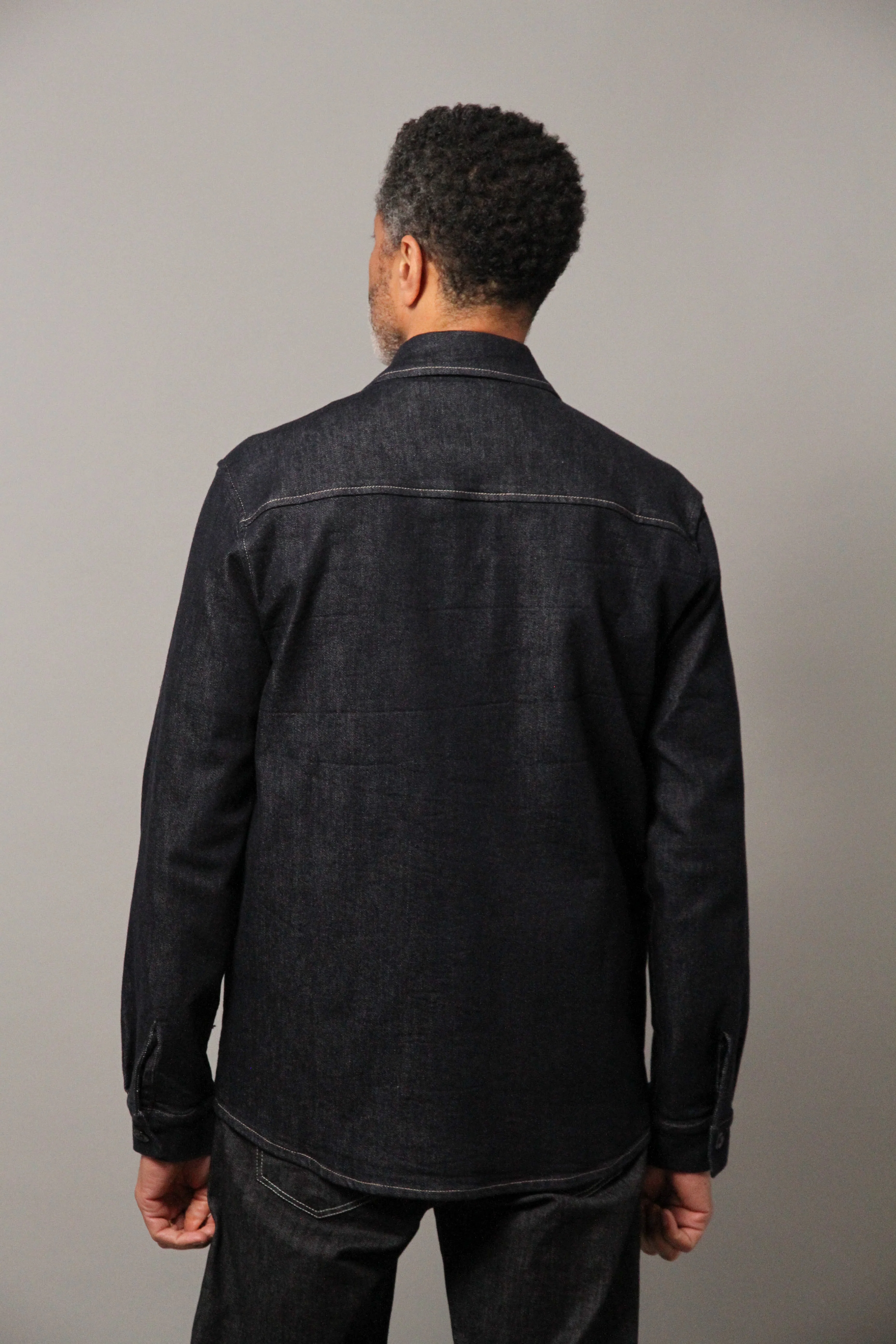 Bart Denim Button Overshirt - EverBlue - Image 13