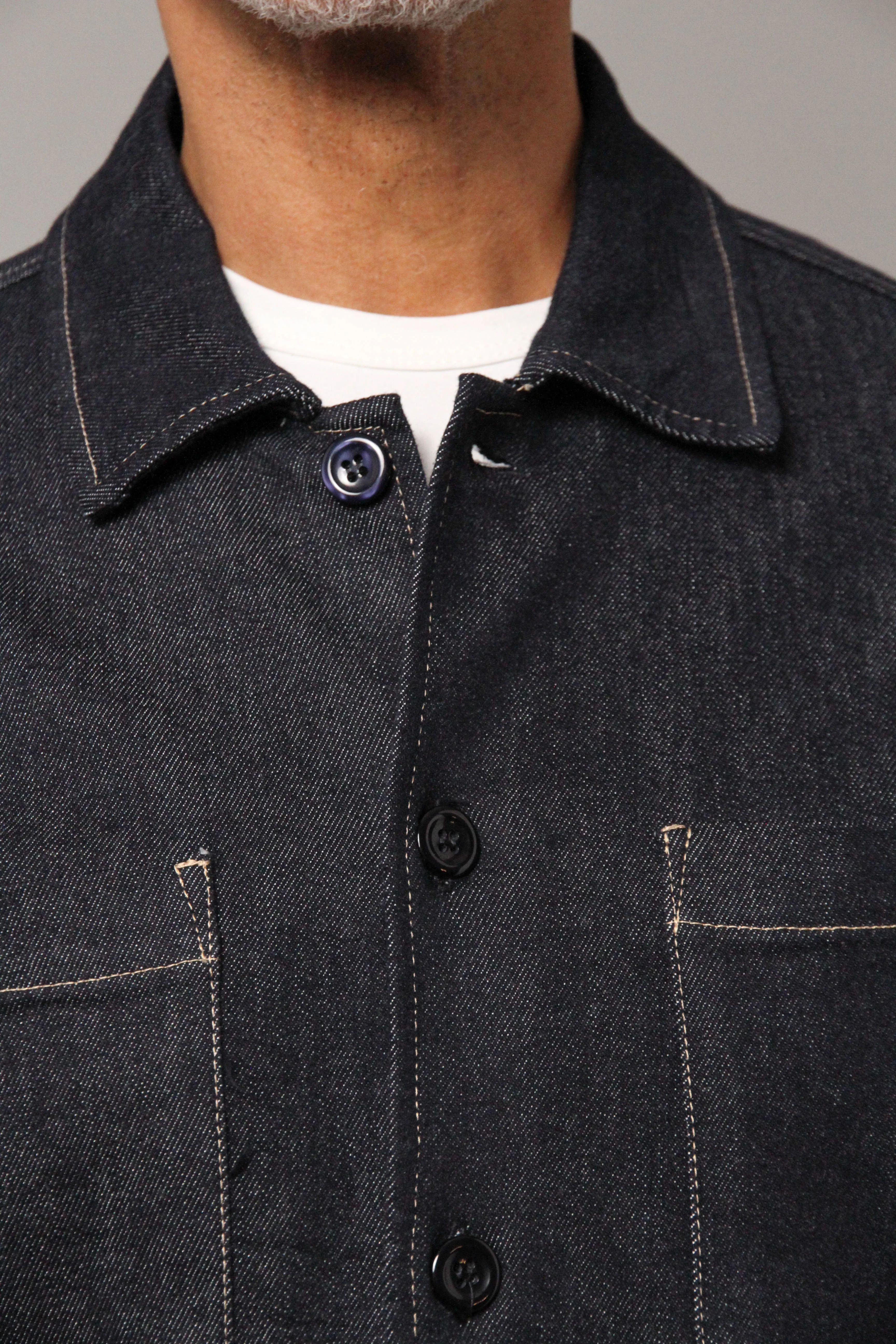 Bart Denim Button Overshirt - EverBlue - Image 8