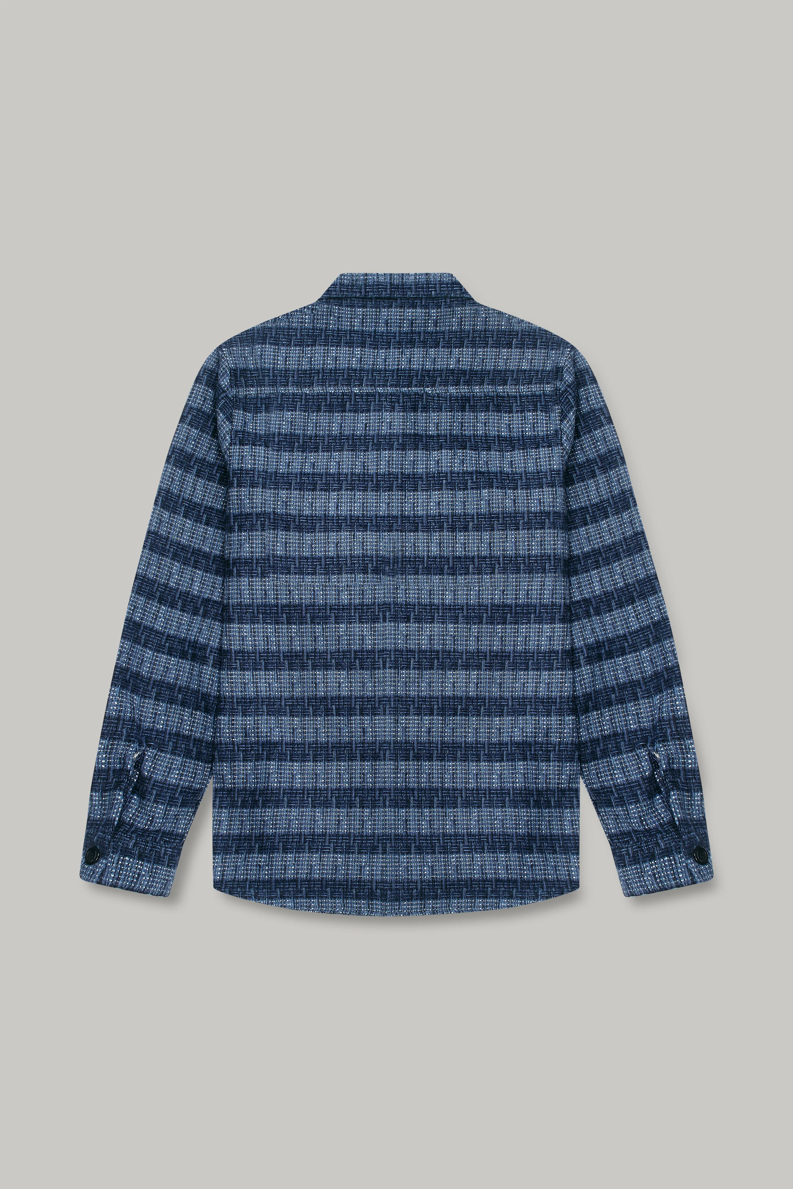 Bart Overshirt - Mid Blue / Navy Check - Image 8