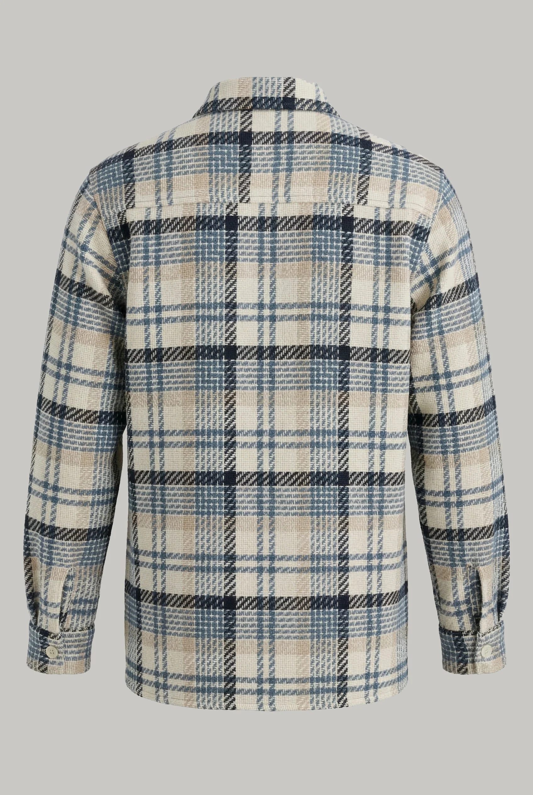 Bart Overshirt - Sky Blue Ecru Check - Image 2