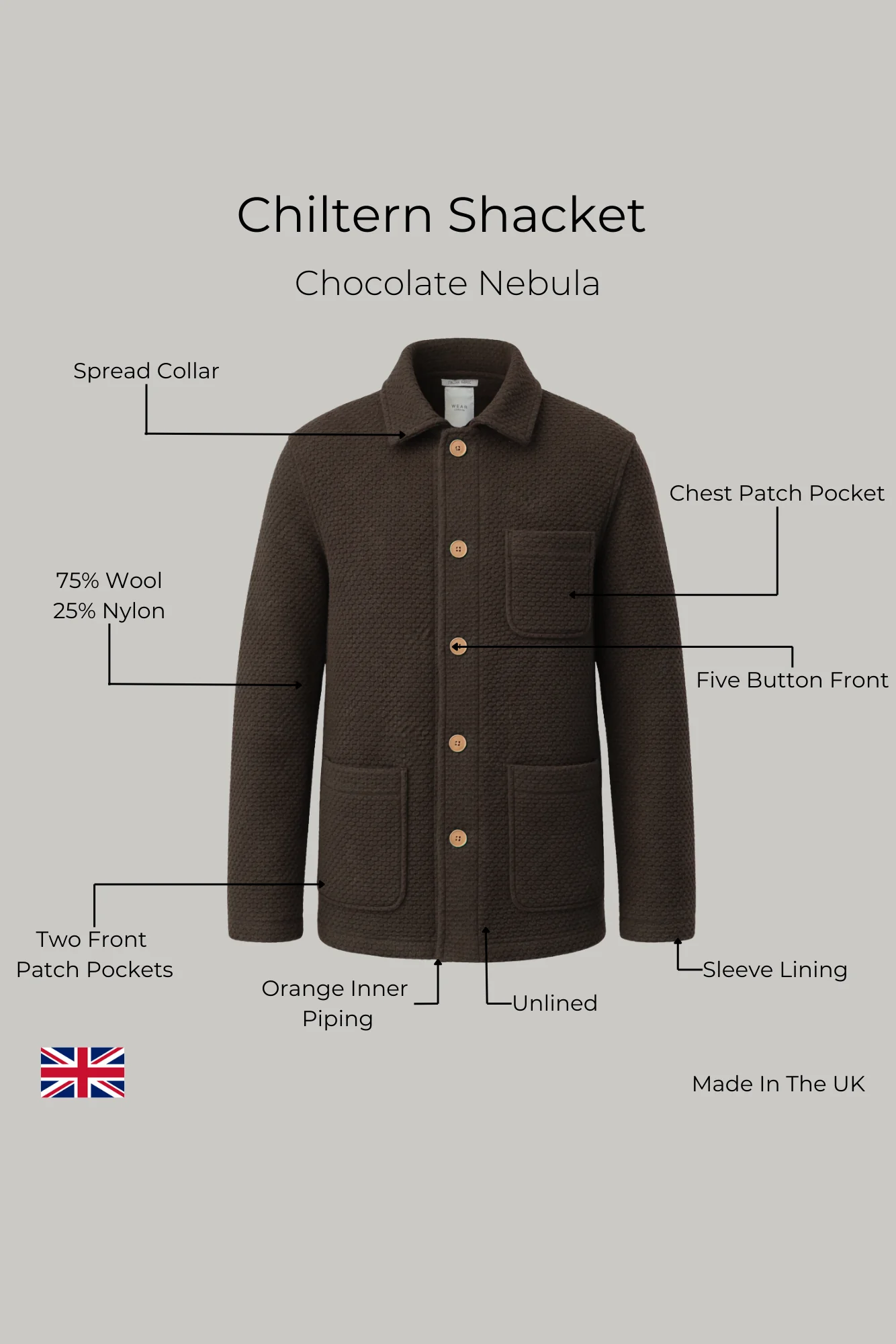 Chiltern Shacket - Chocolate Nebula - Image 3