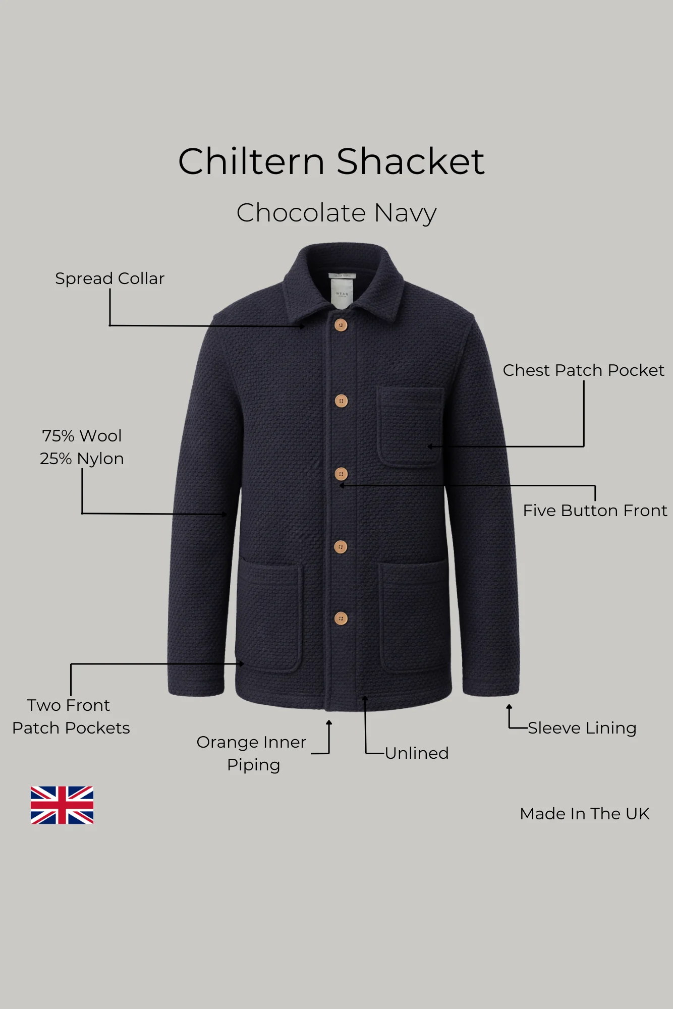 Chiltern Shacket - Navy Nebula - Image 3
