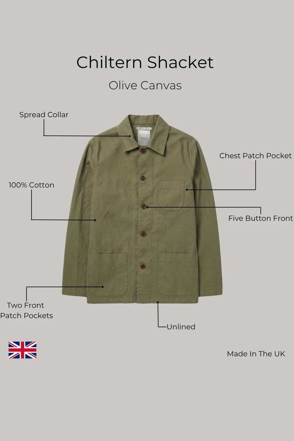 Chiltern Shacket - Olive Canvas - Image 5