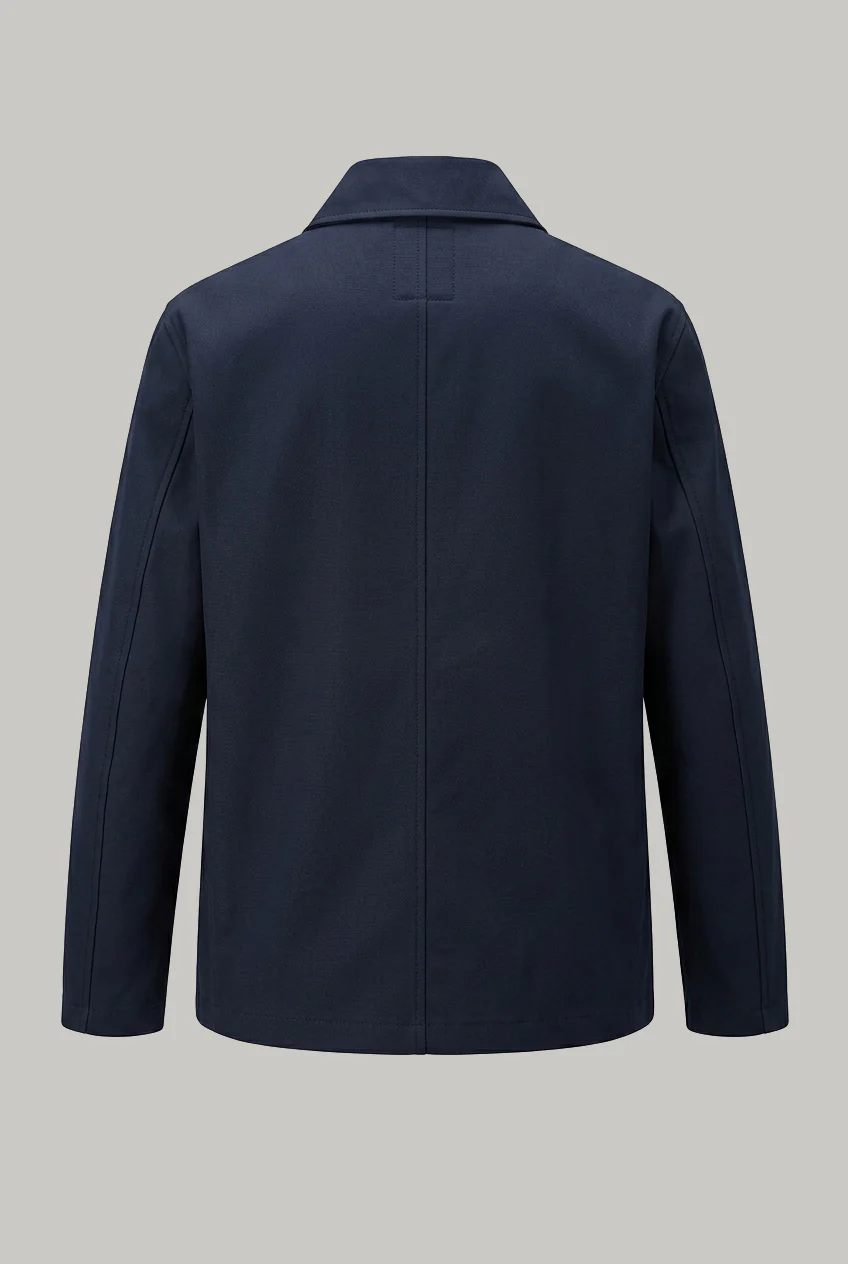 Colts Zip Shacket Unlined - Navy Canvas Tinto - Image 2