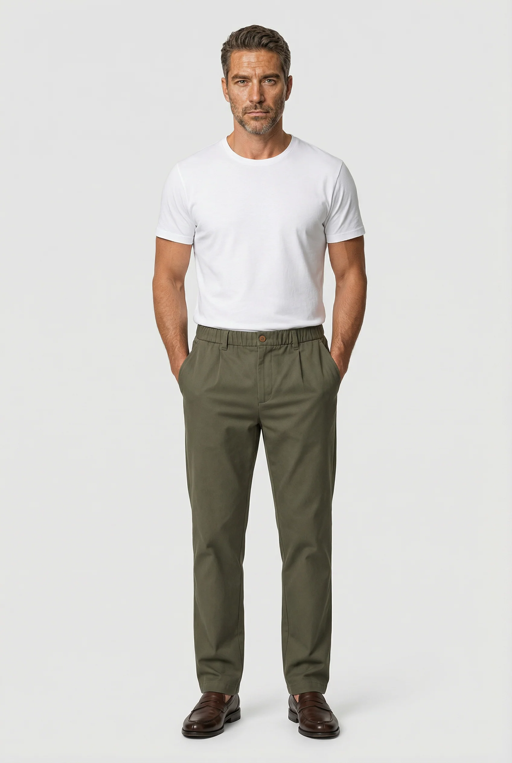 Crispin Chino Comfort Stretch - Cappucino - Image 3