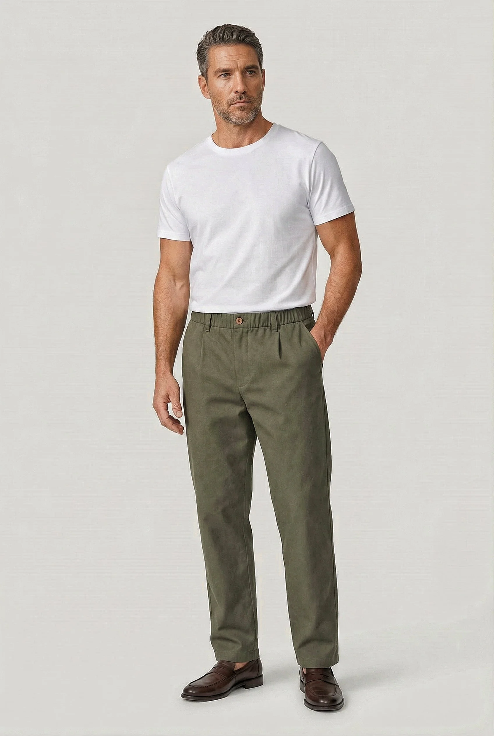 Crispin Chino Comfort Stretch - Cappucino - Image 4