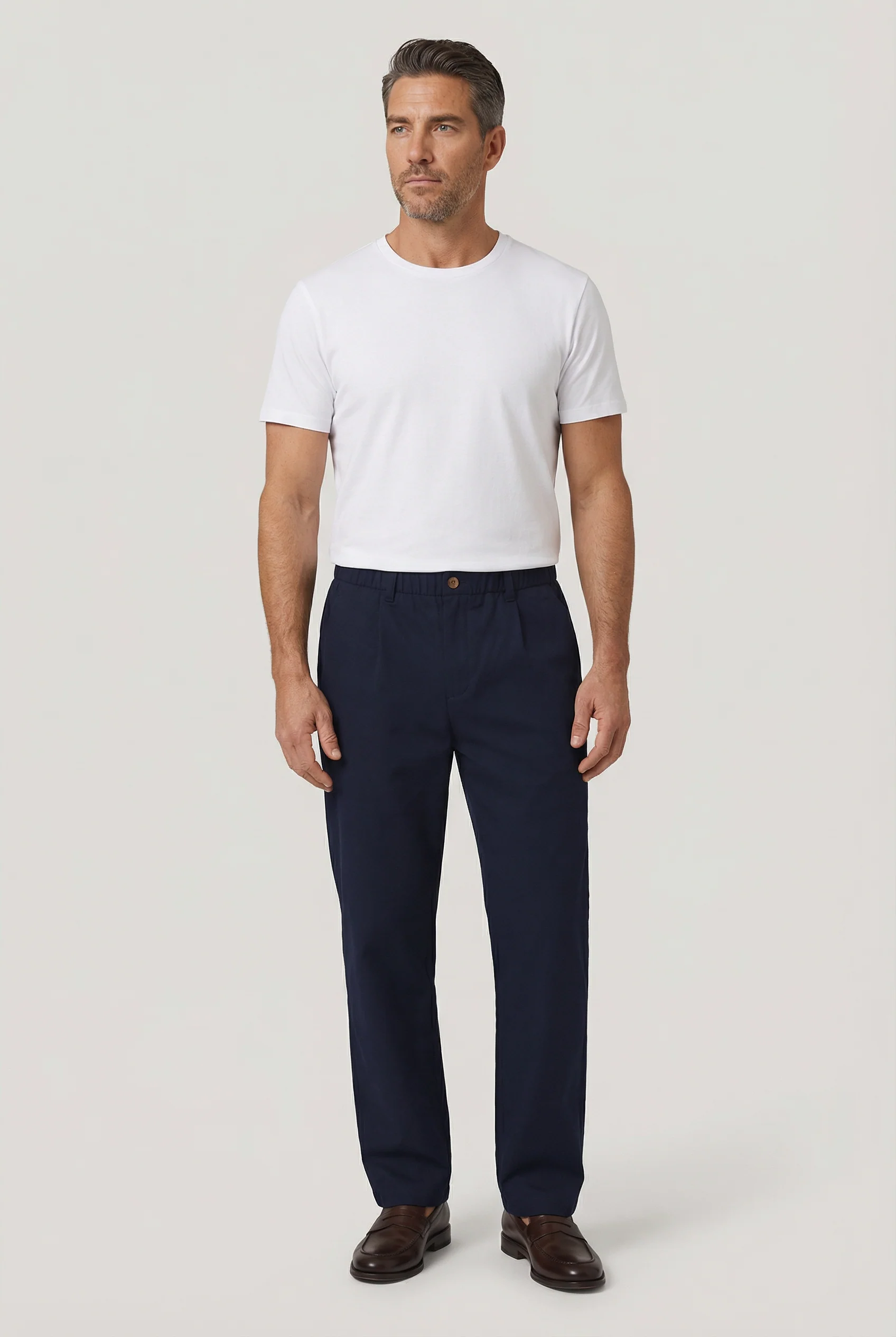 Crispin Chino Comfort Stretch  - Navy - Image 4