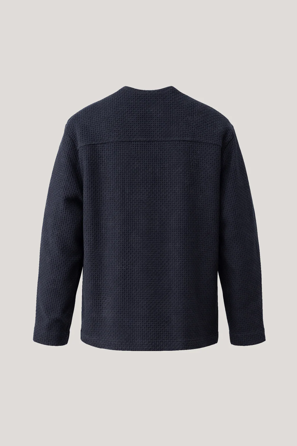 Fleming V-Neck Shacket - Navy Textured - Image 7