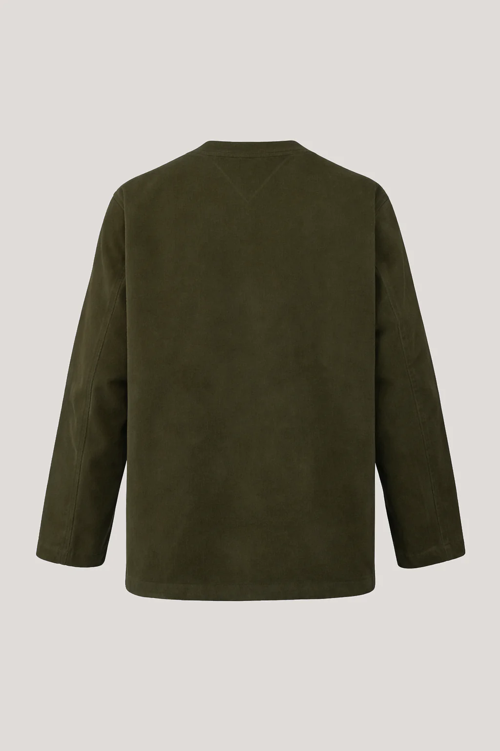 Fleming V-Neck Shacket - Olive Moleskin - Image 8