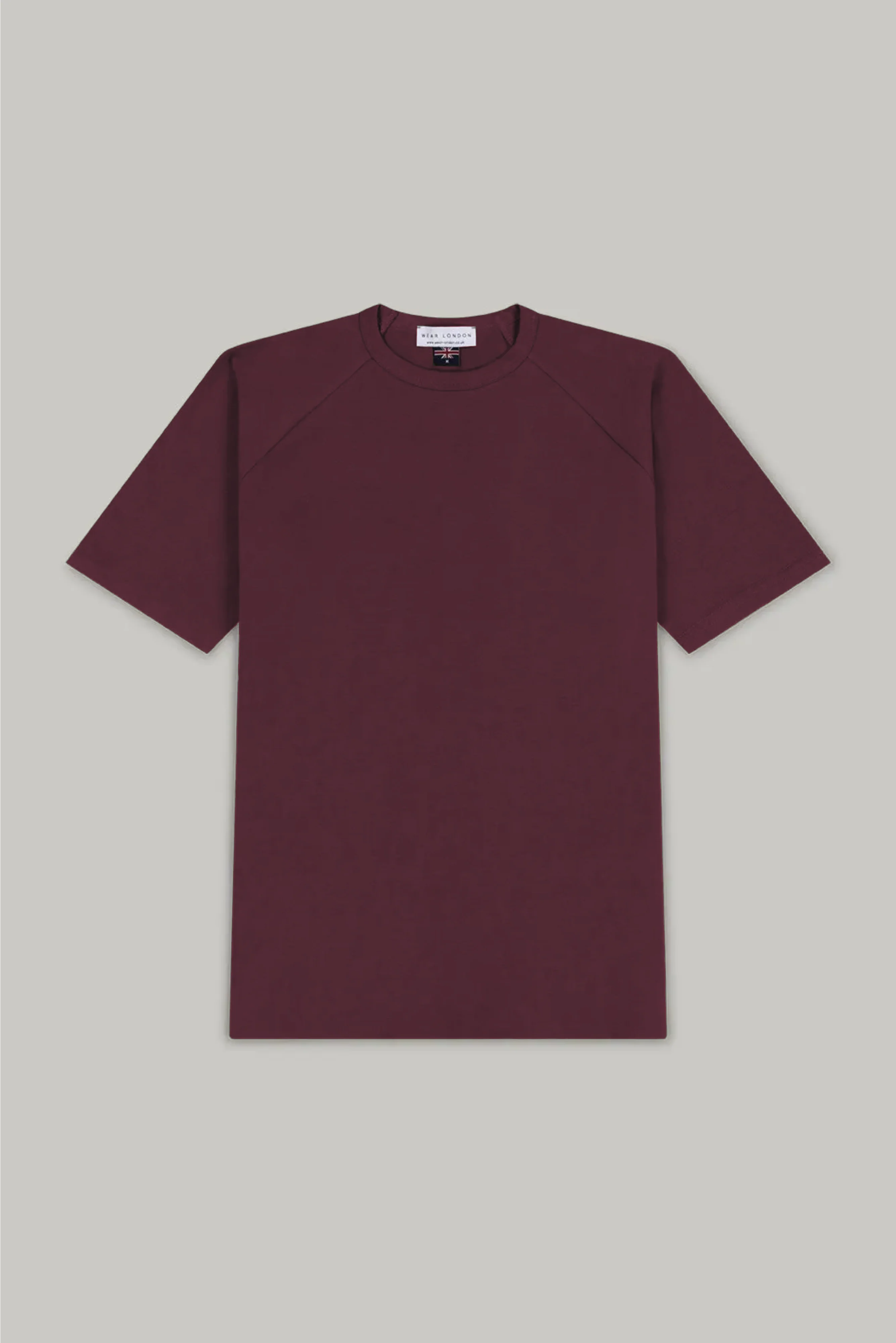 Hoxton Raglan Sleeve Fitted T-Shirt - Burgundy - Image 3
