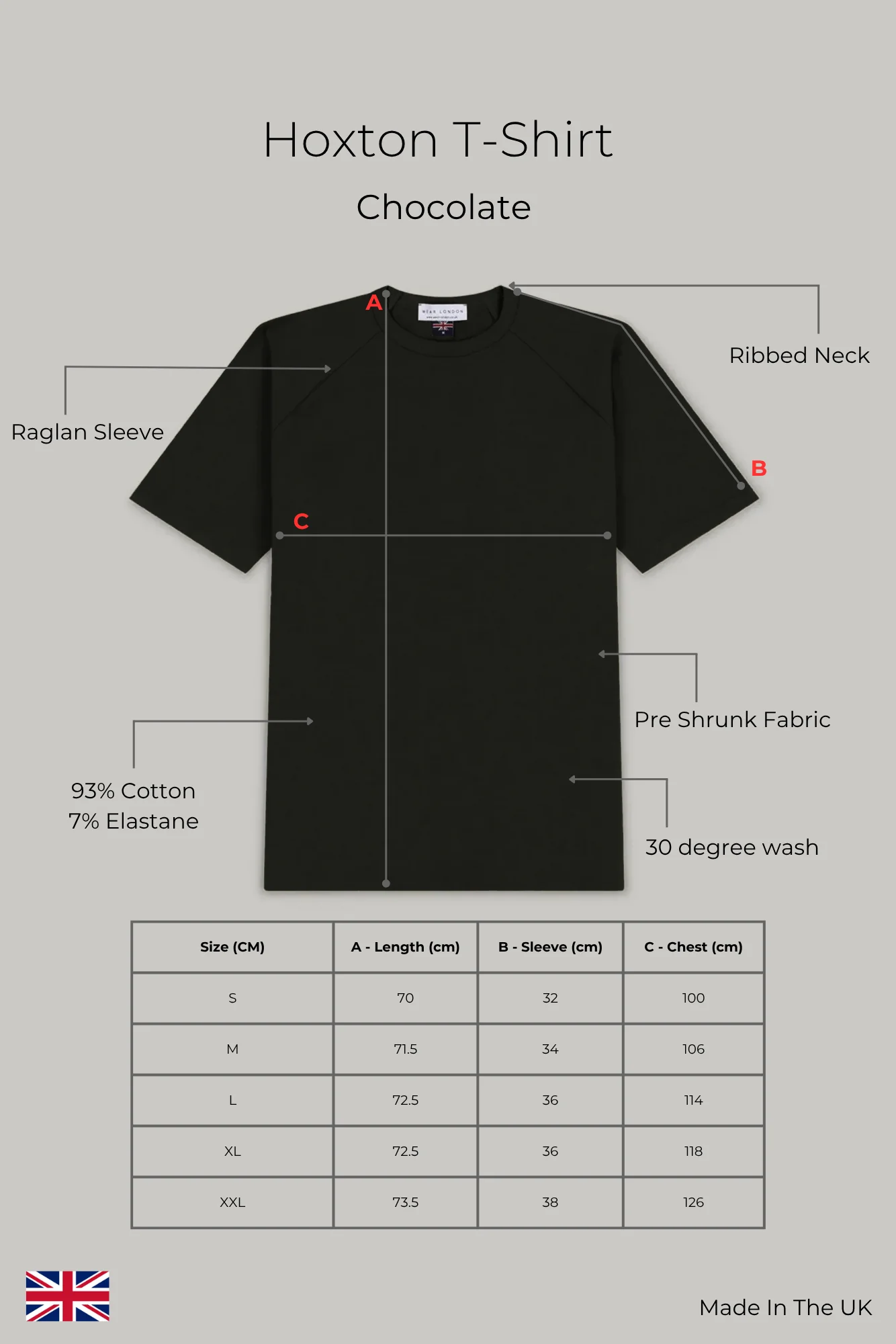 Hoxton Raglan Sleeve Fitted T-shirt - Chocolate - Image 9
