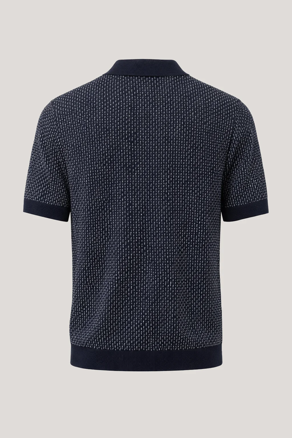 Lambeth - Button Through Knitwear - Navy - Image 6