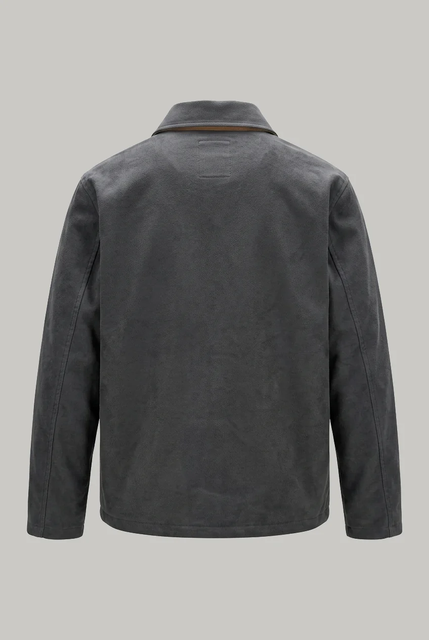 Lauchlan Shacket - Grey Slate Moleskin - Image 2