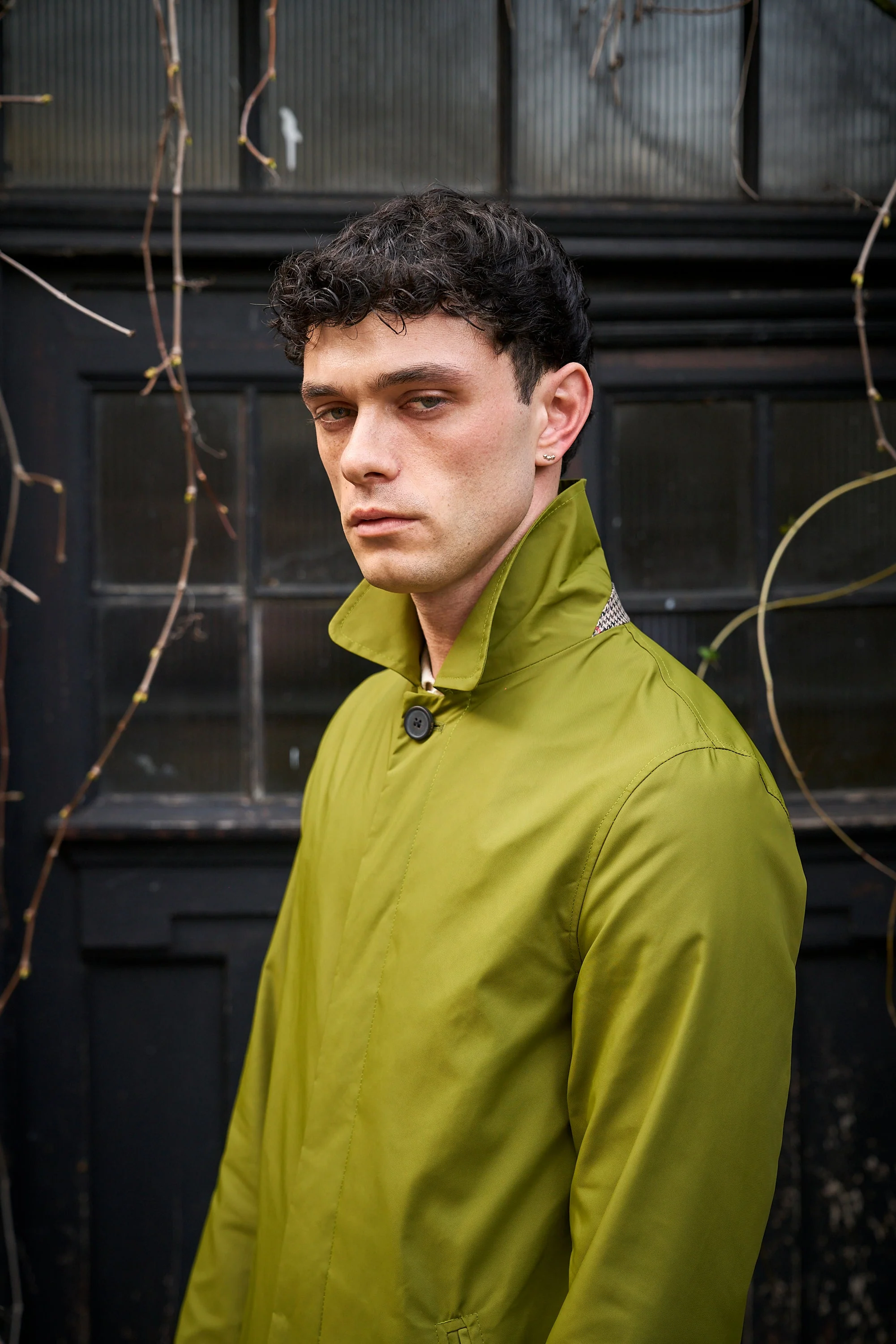 London Spring Lined Rain Mac - Dark Pistachio - Image 3