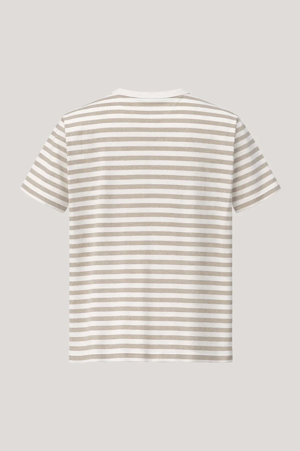 Pirata- Stripe T-Shirt -Taupe Ecru - Image 4