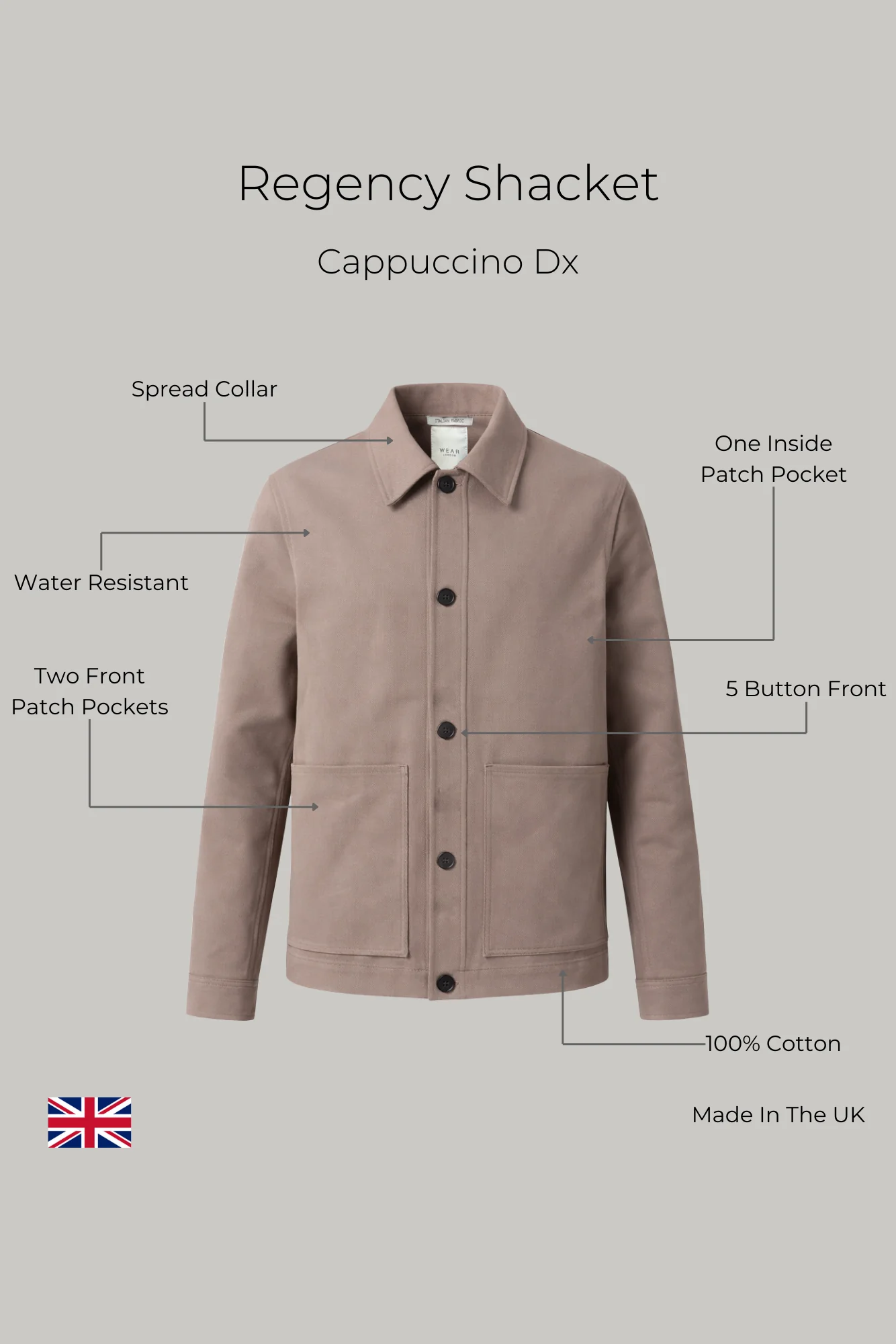 Regency Shacket - Cappuccino Dx - Image 5
