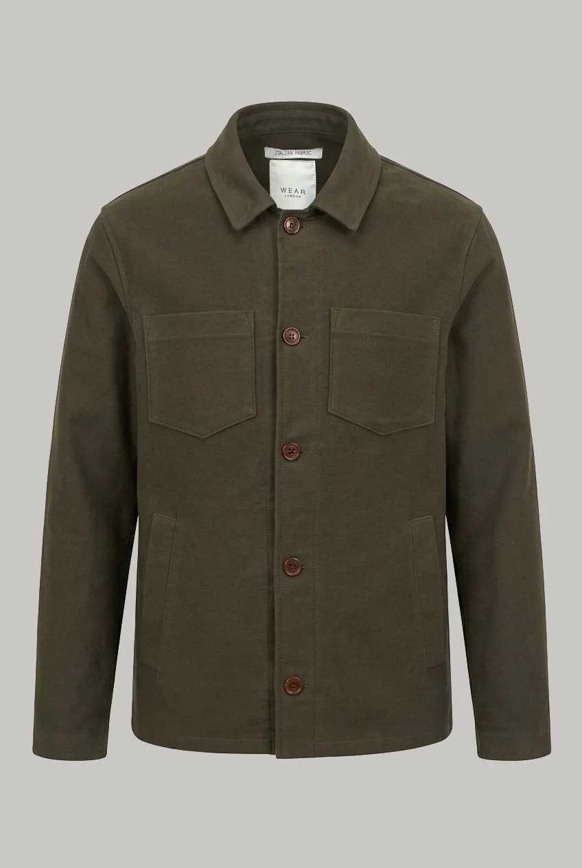 Southend Shacket Unlined - Khaki Moleskin - Image 2
