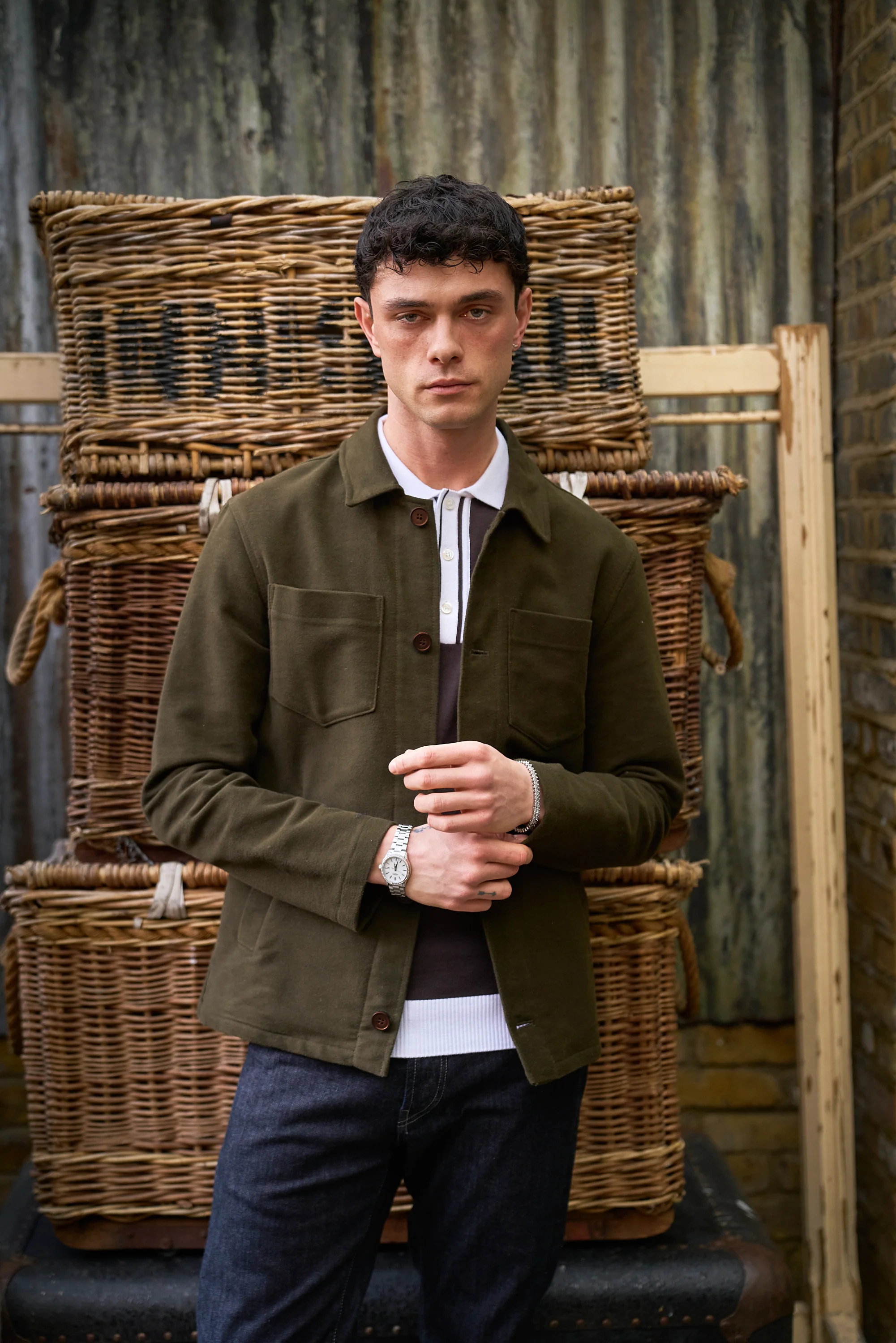 Southend Shacket Unlined - Khaki Moleskin - Image 3