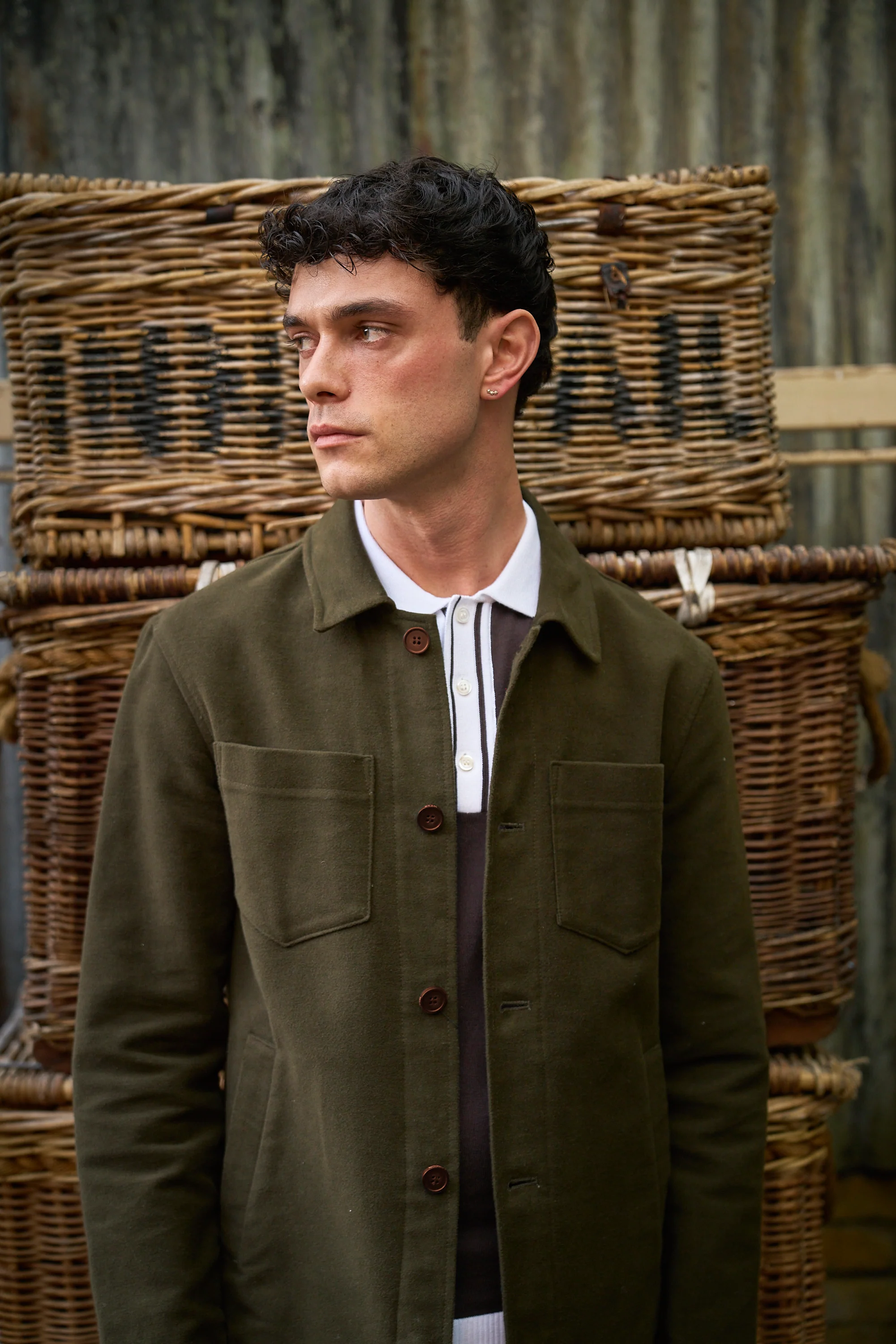 Southend Shacket Unlined - Khaki Moleskin - Image 4