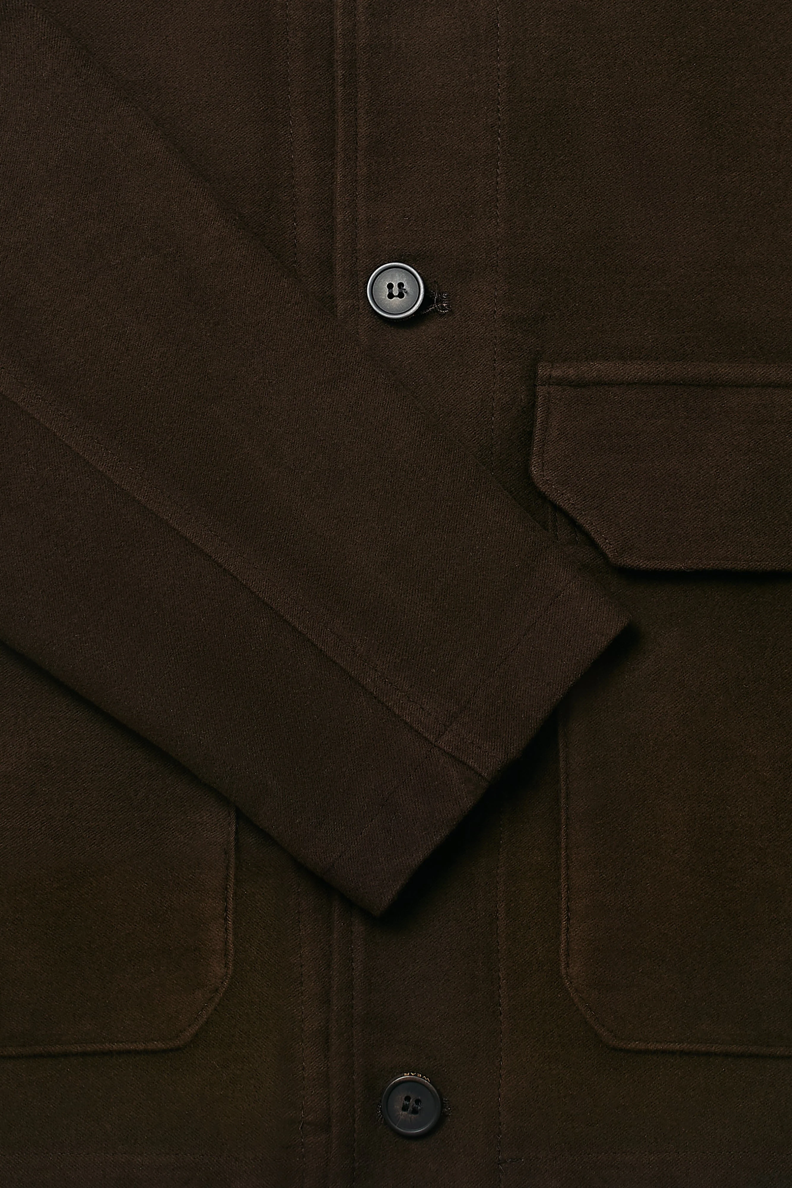 The Freddie Funnel Jacket - Chocolate Moleskin - Image 6