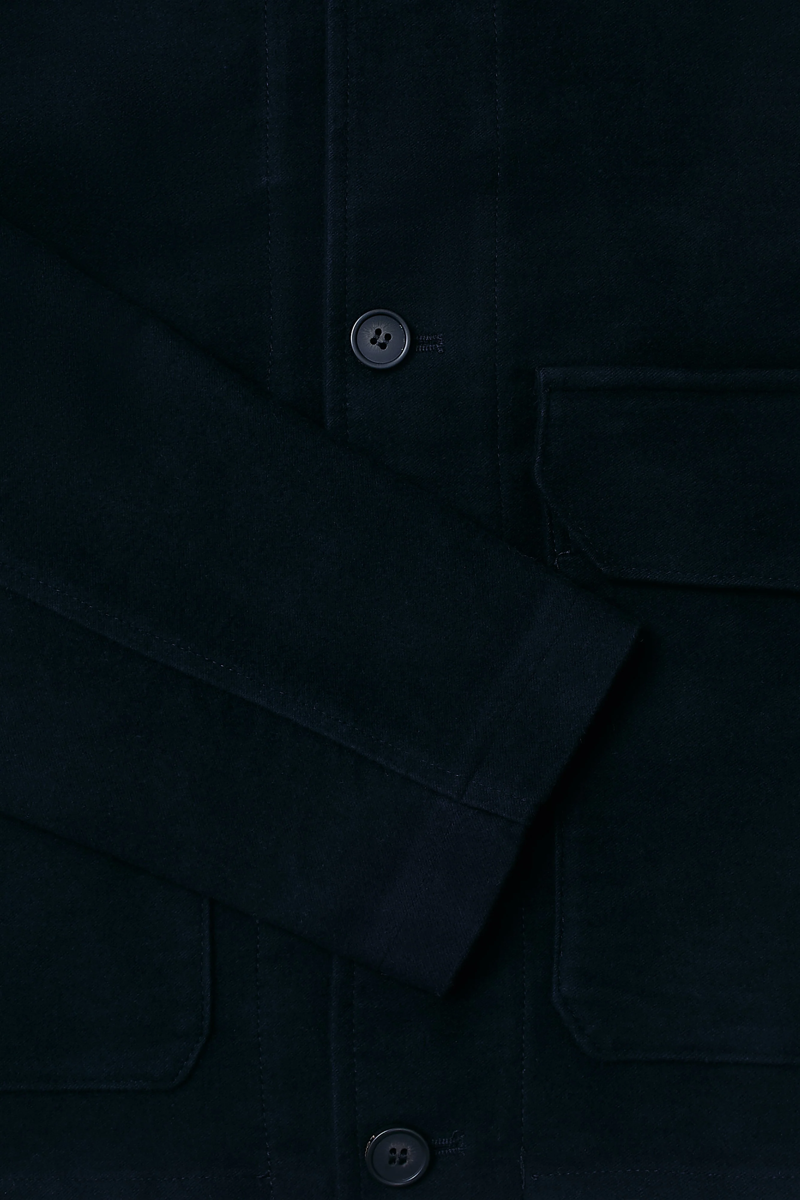 The Freddie Funnel Jacket - Navy Moleskin - Image 5