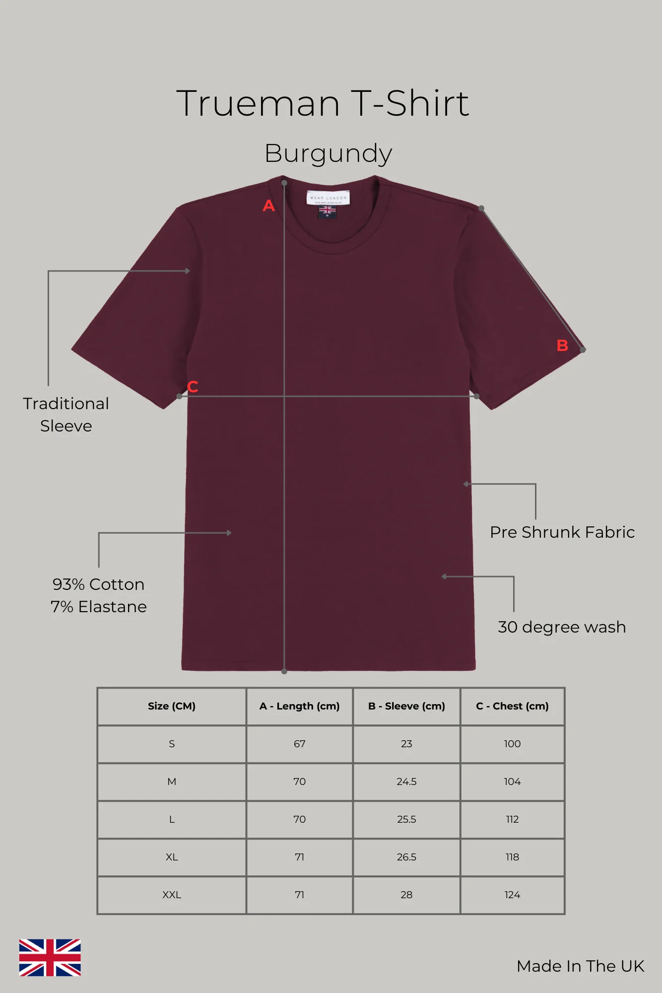Trueman Regular Fit T-Shirt - Burgundy - Image 9