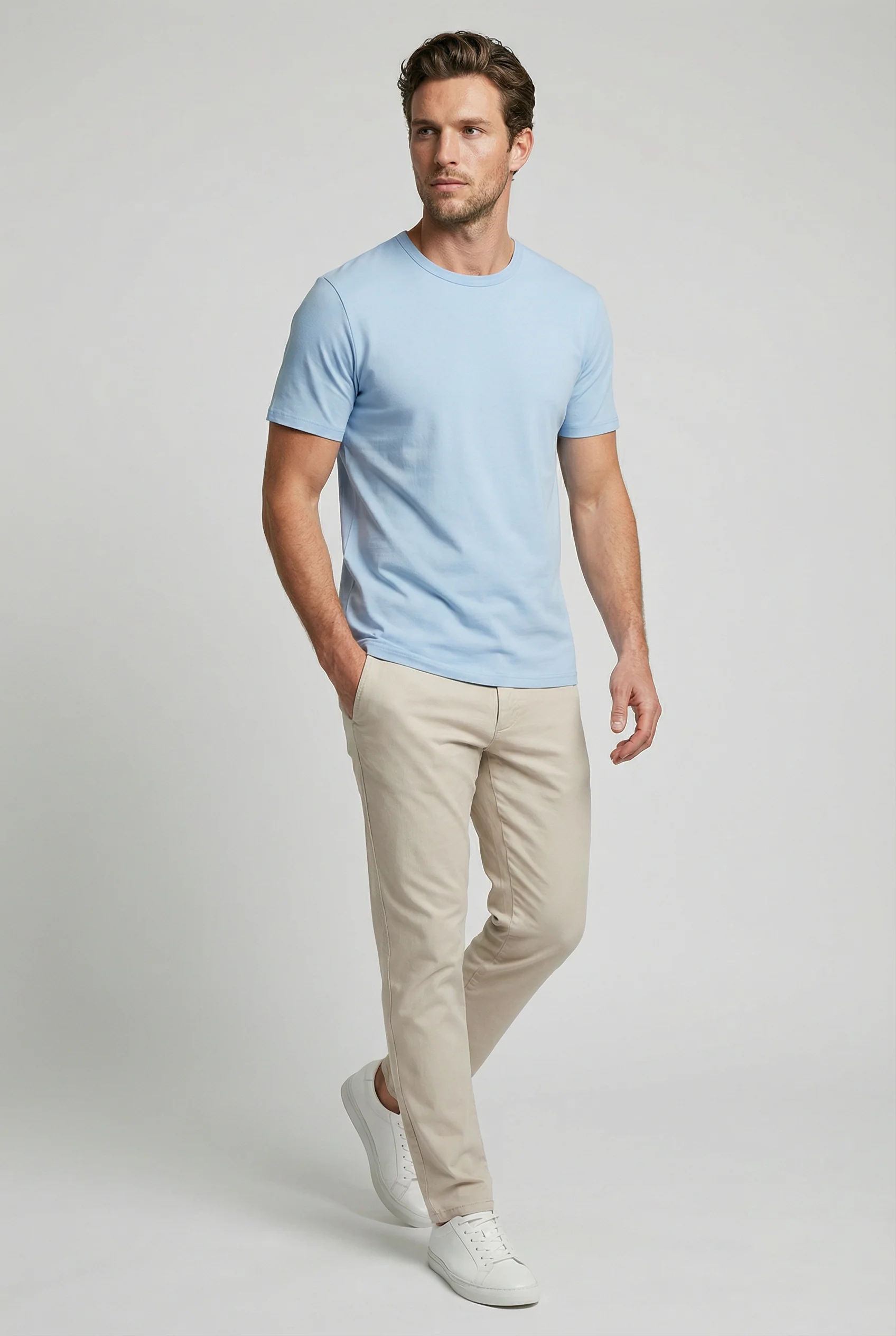 Trueman Regular Fit T-Shirt - Sky Blue - Image 4