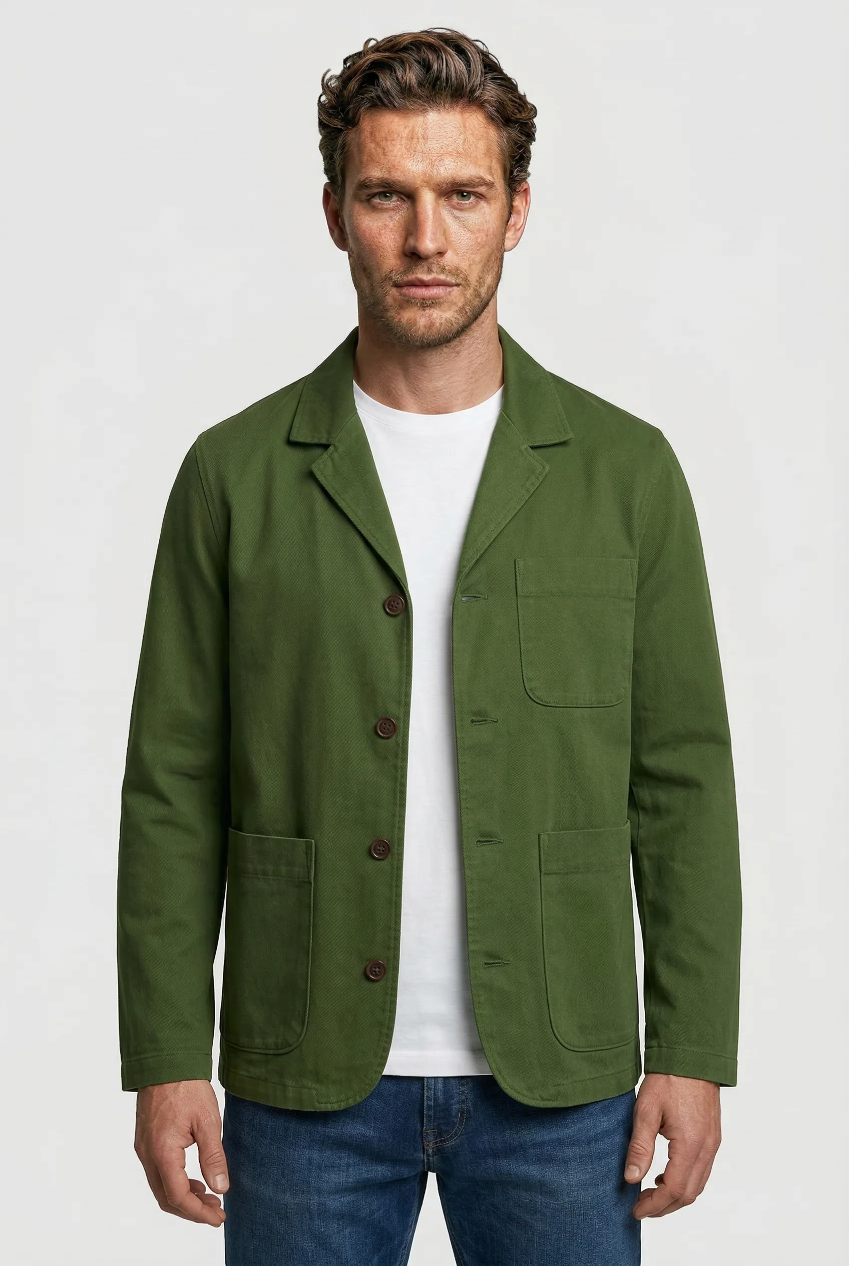 Tuxford Casual Blazer - Green canvas - Image 4