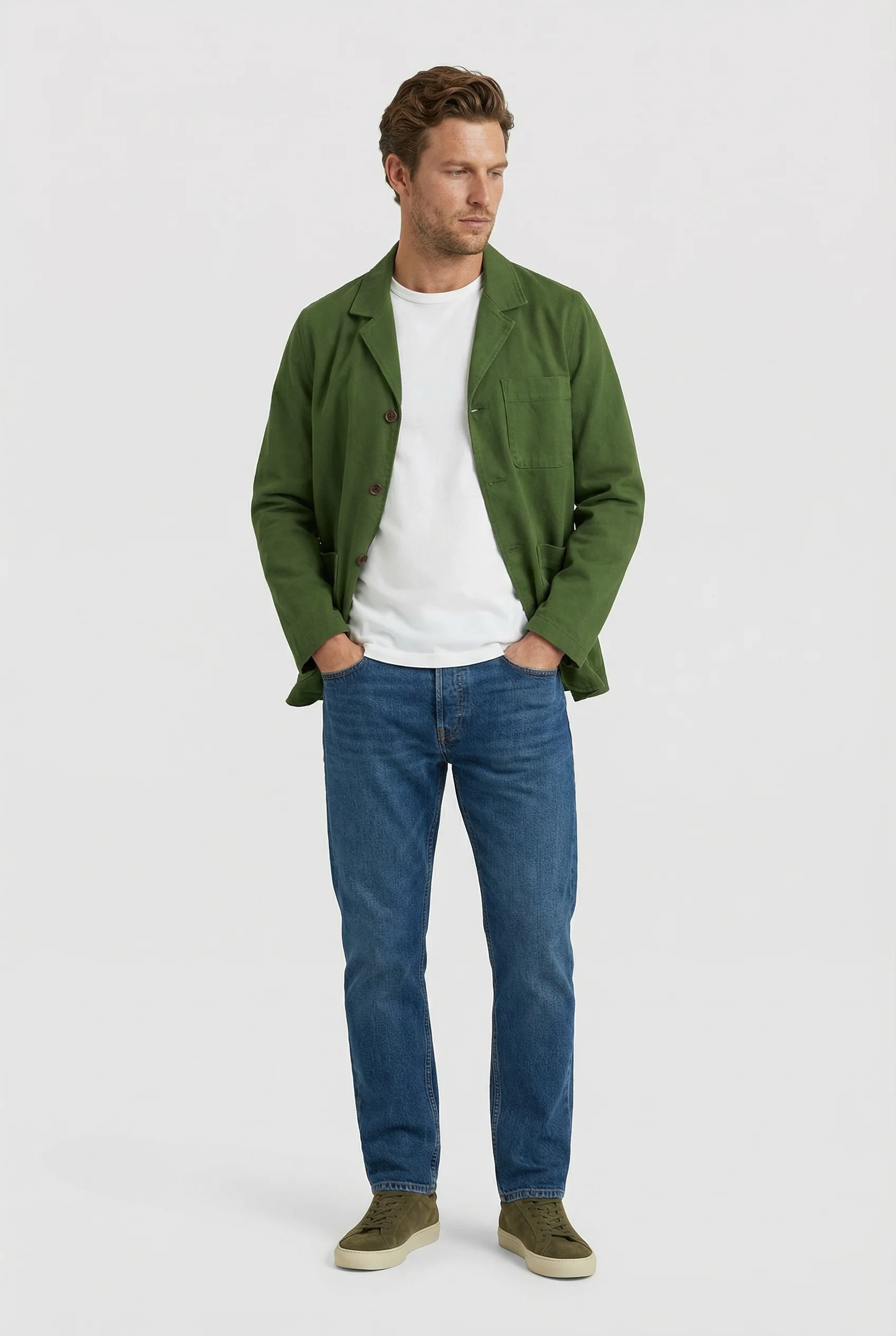 Tuxford Casual Blazer - Green canvas - Image 5