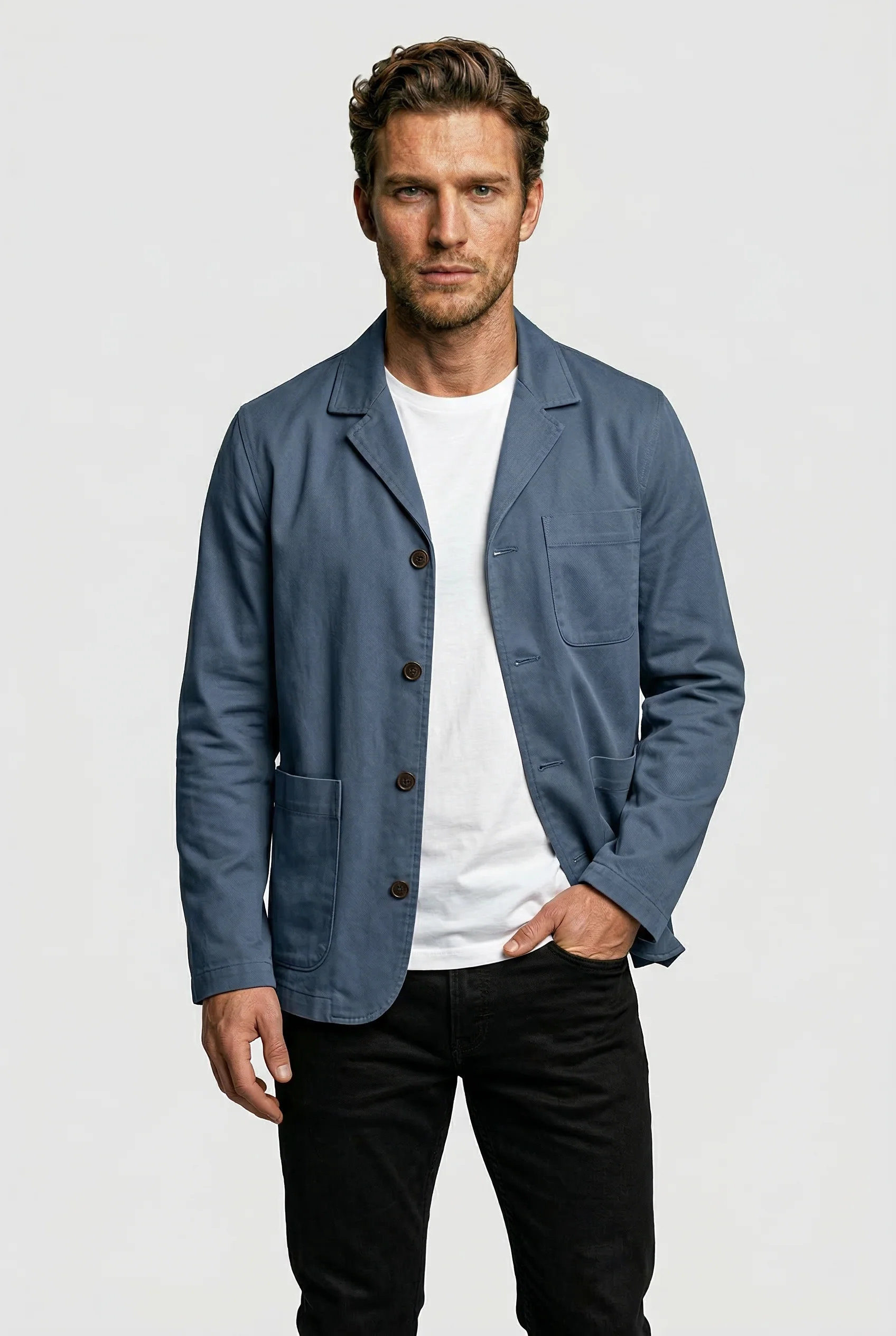 Tuxford Casual Blazer - Navy canvas - Image 4