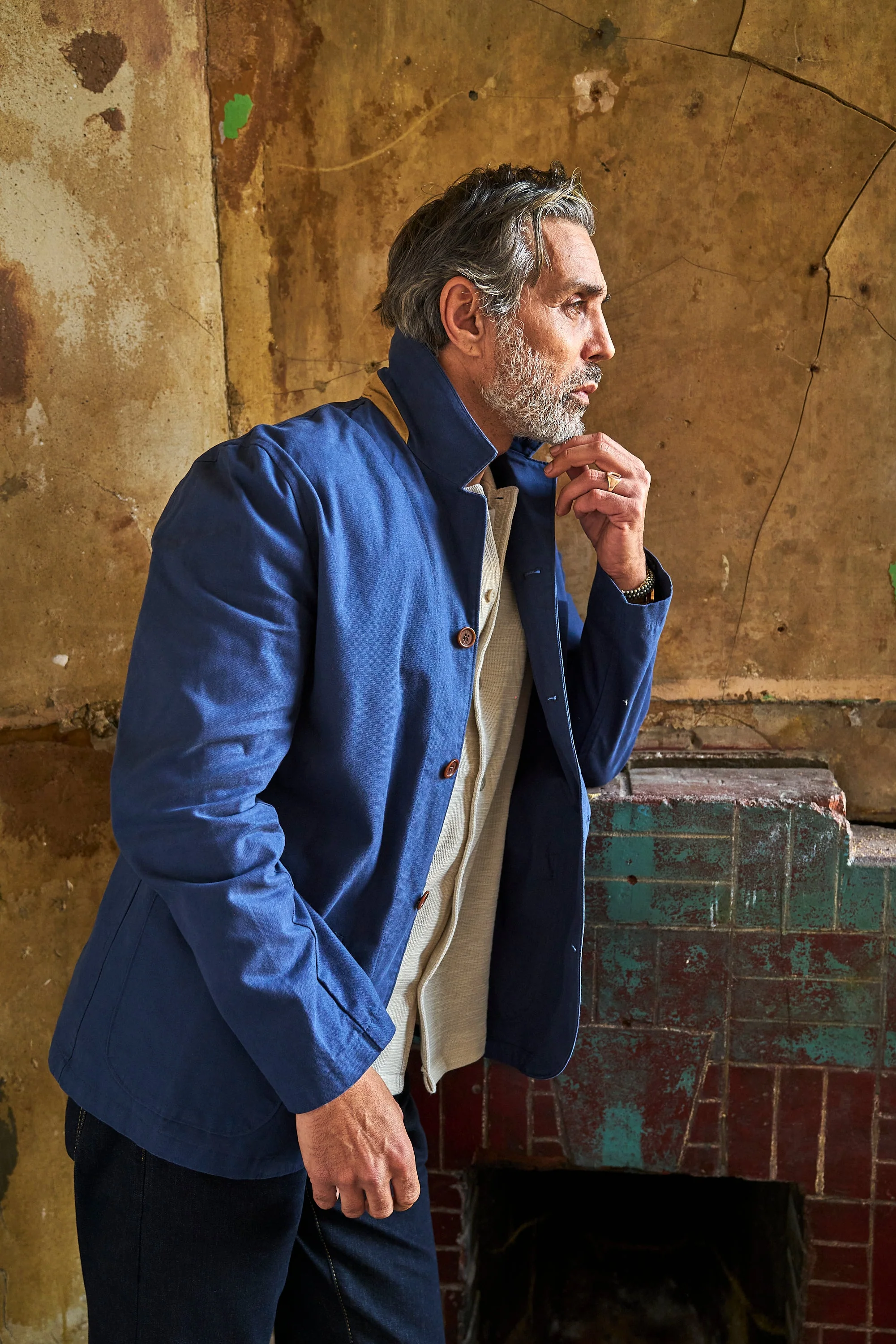 Tuxford Casual Blazer - Navy canvas - Image 5