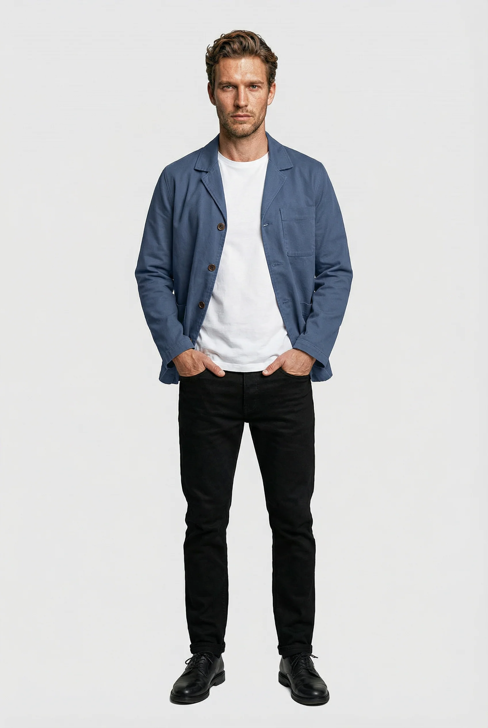 Tuxford Casual Blazer - Navy canvas - Image 7
