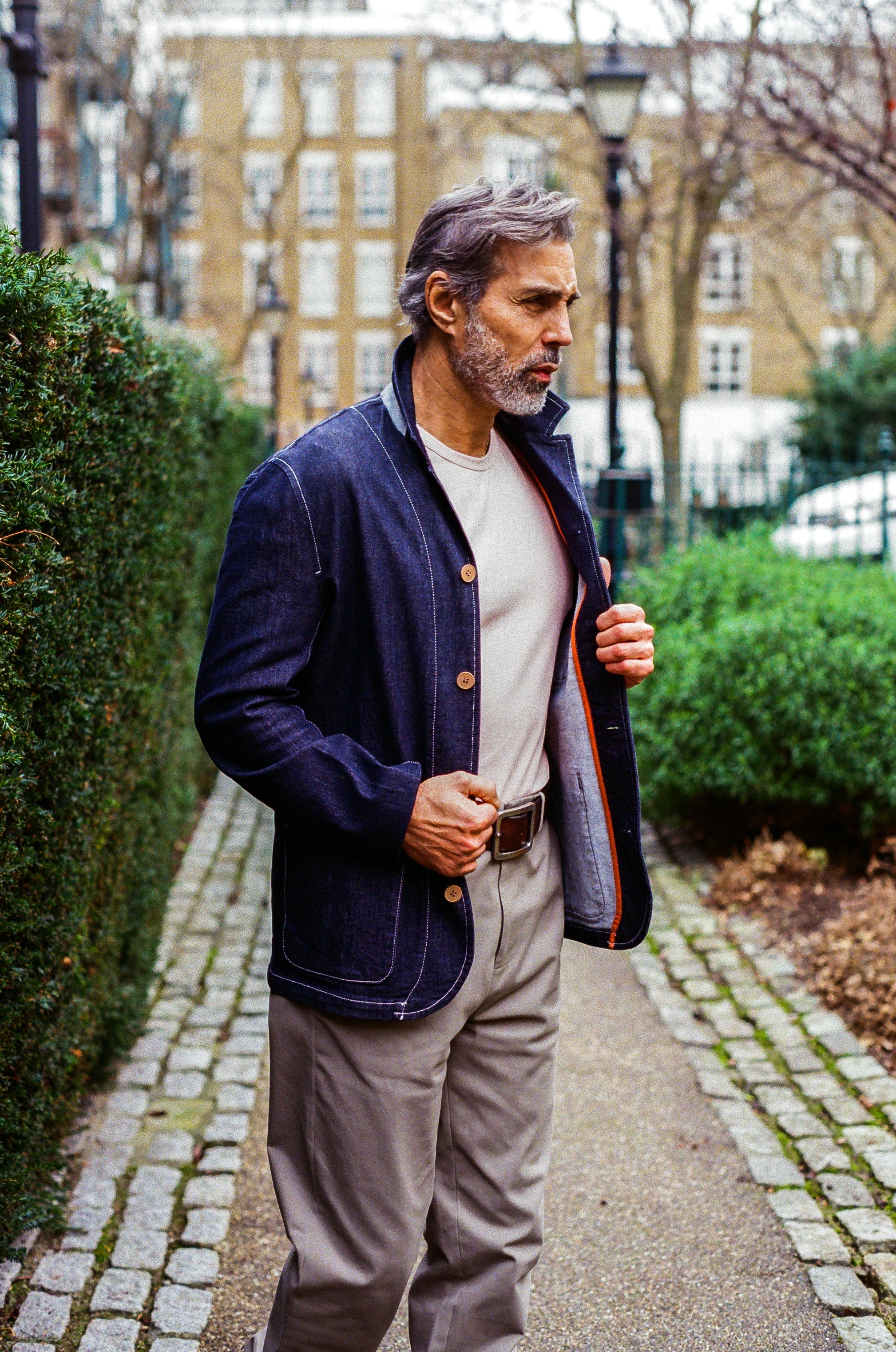 Tuxford Casual Blazer - Stay Blue Denim - Image 5