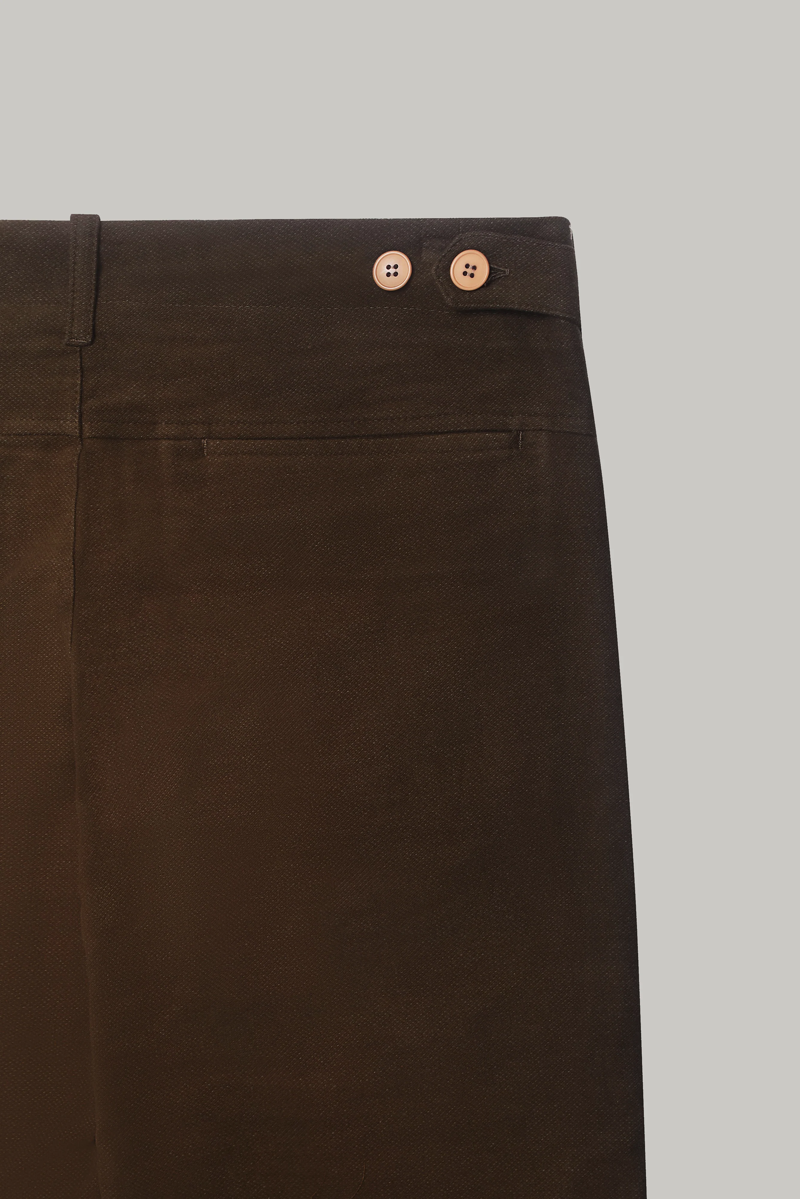 Wentworth Trouser - Chocolate Moleskin - Image 3